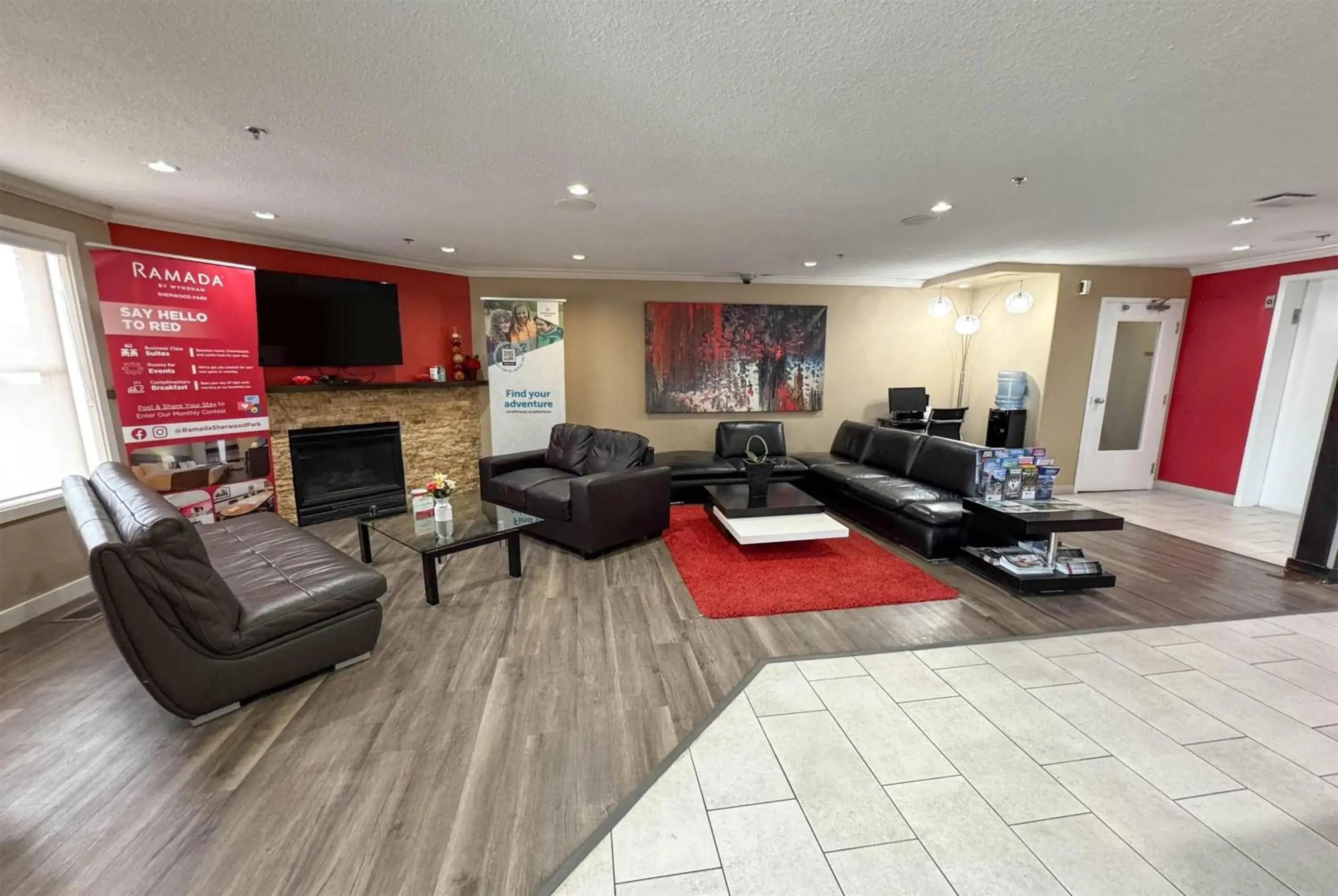 Lobby or reception in Ramada by Wyndham Sherwood Park Lobby or reception in Ramada by Wyndham Sherwood Park