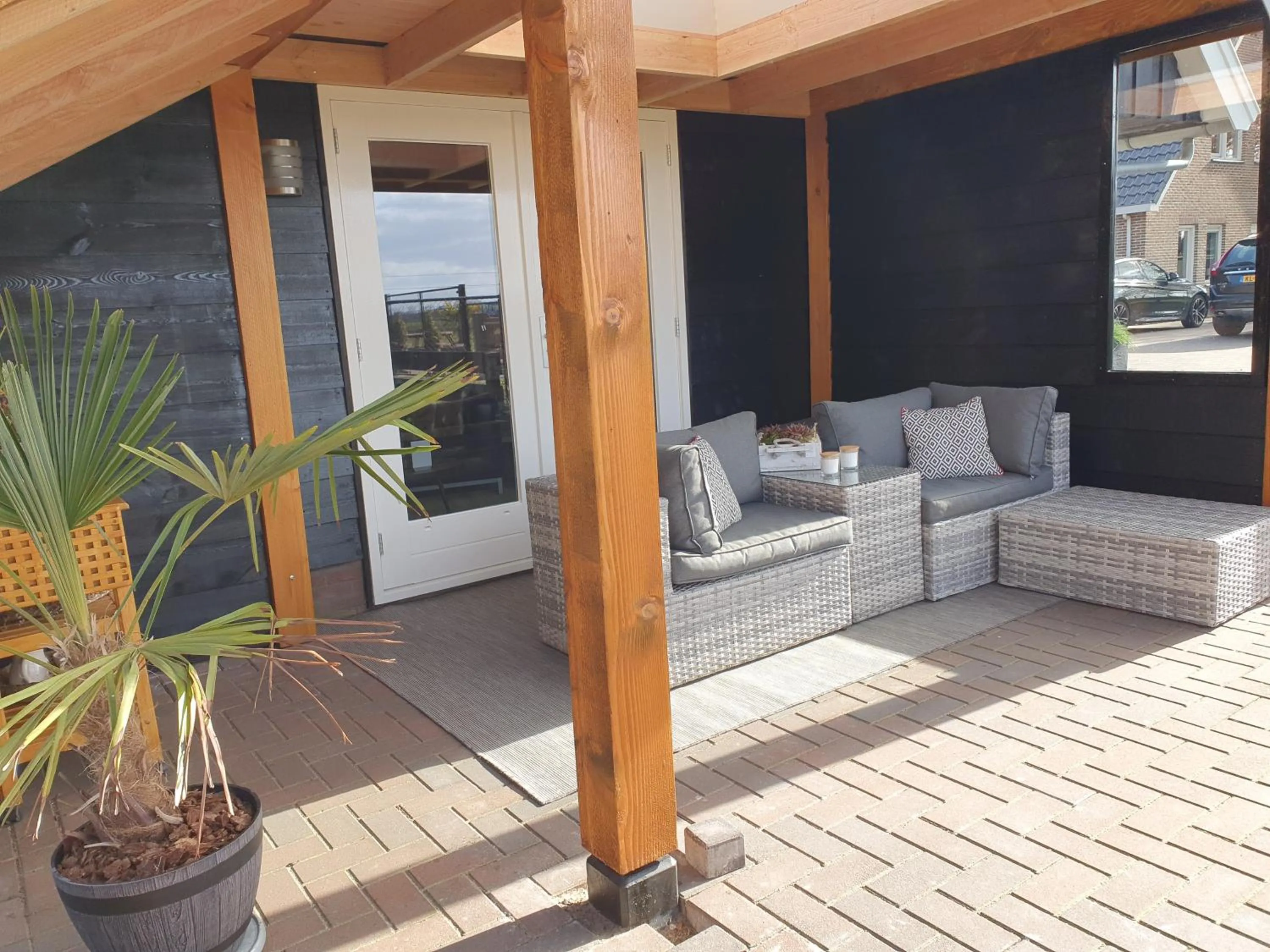 Balcony/Terrace in B&B Hertenhoef, Fluitenberg (Hoogeveen)