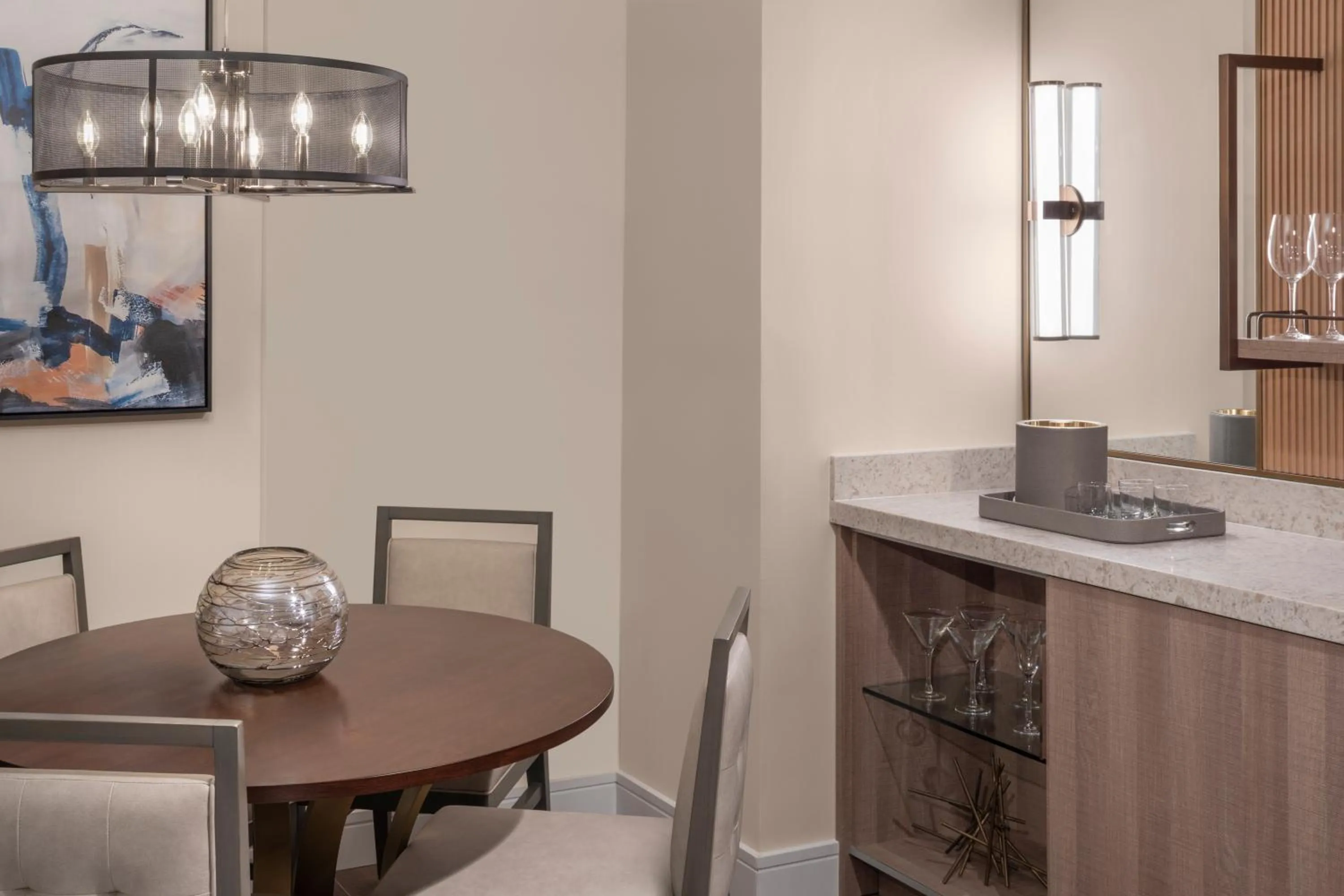 Dining area in The Royal at Atlantis