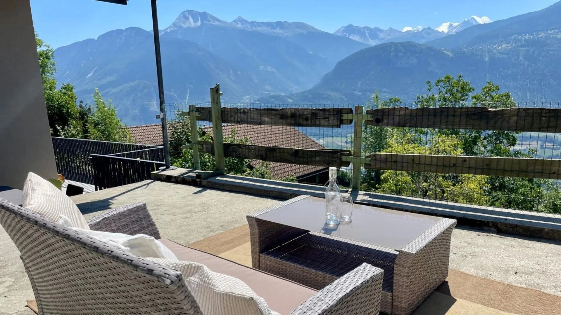 View (from property/room) in B&B La Forge de Diogne - luxury and cosy alpine lodge