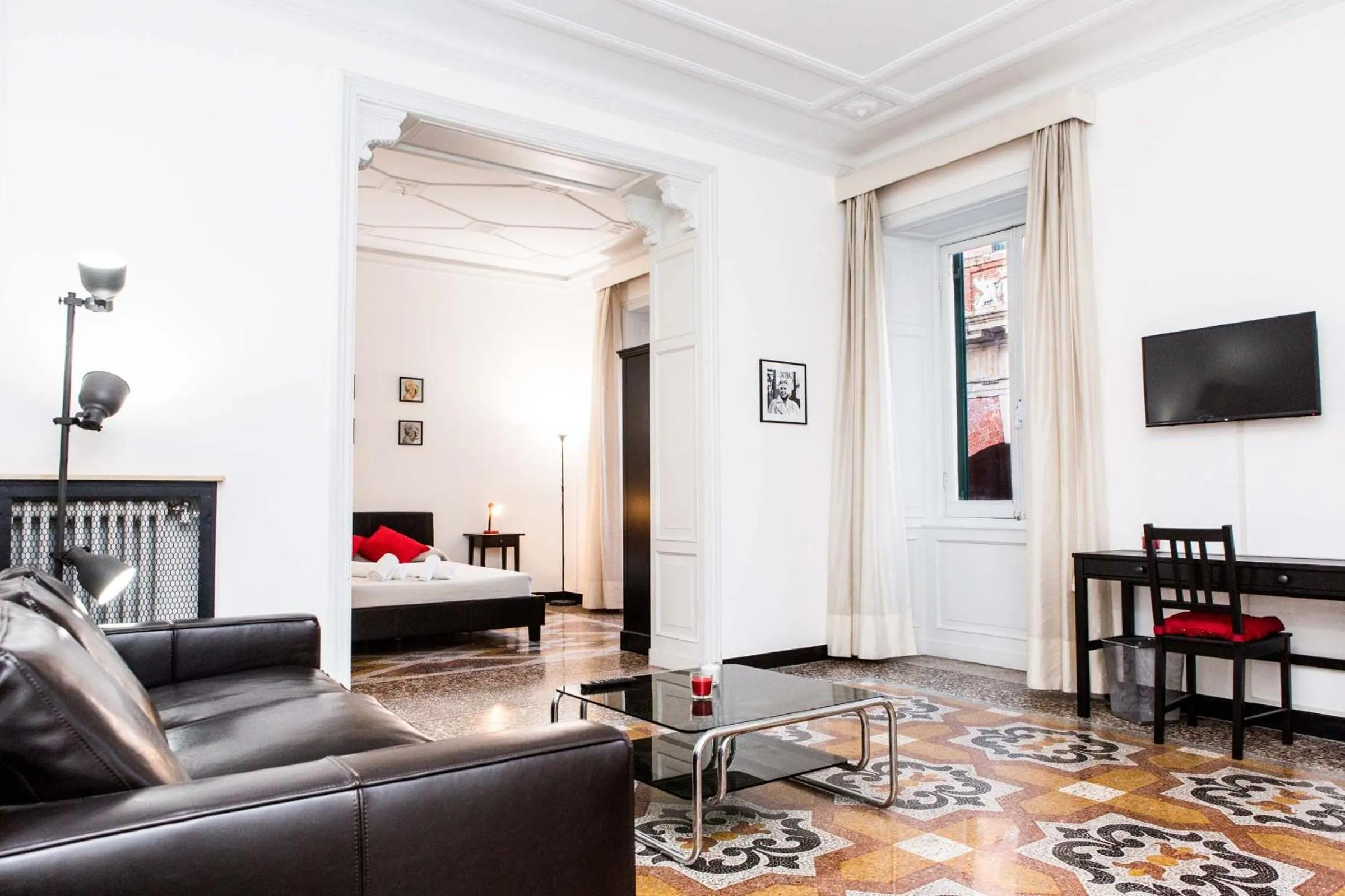 Living room in Leone X Genova Affittacamere