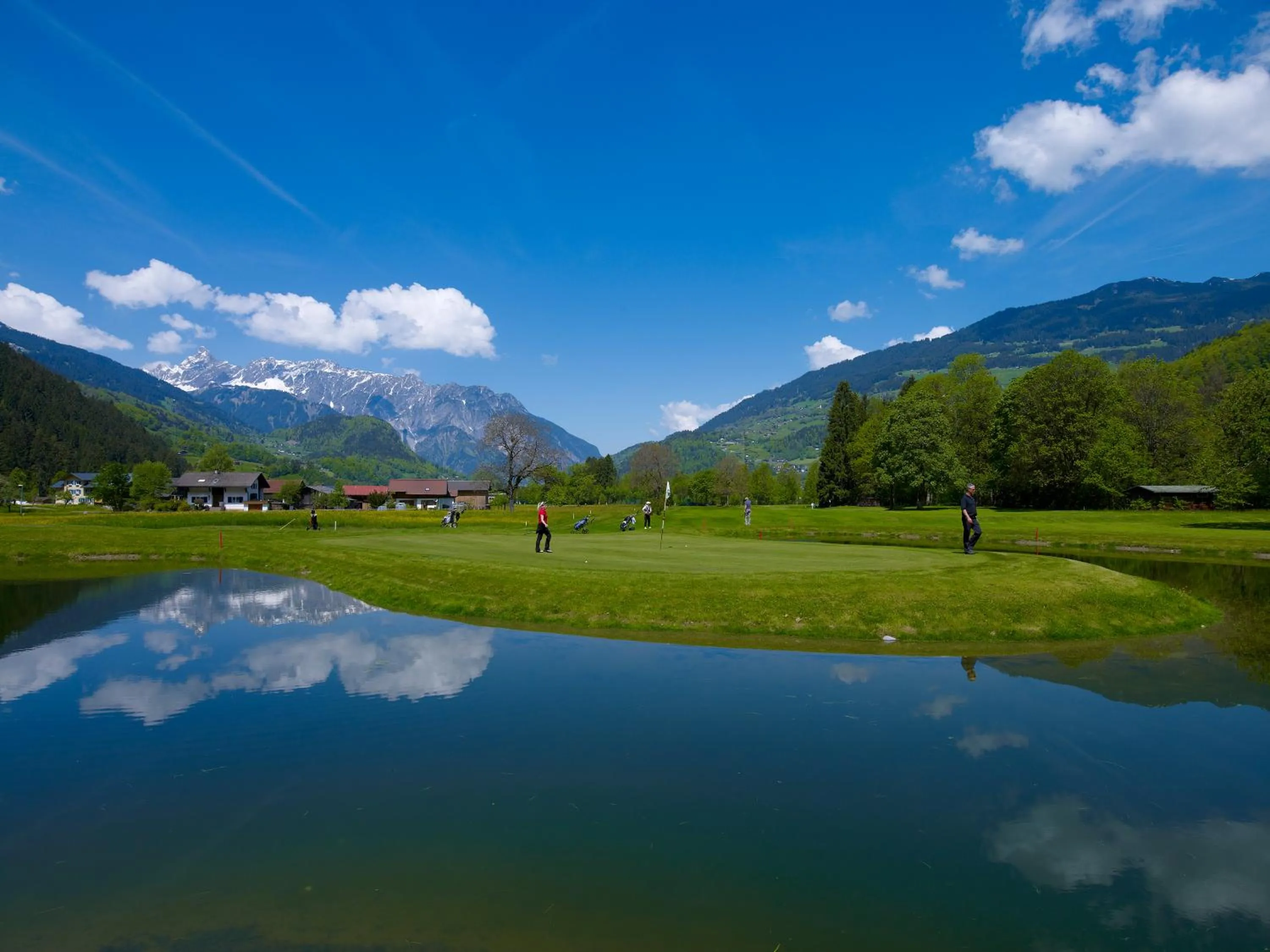 Golfcourse in Löwen Hotel Montafon