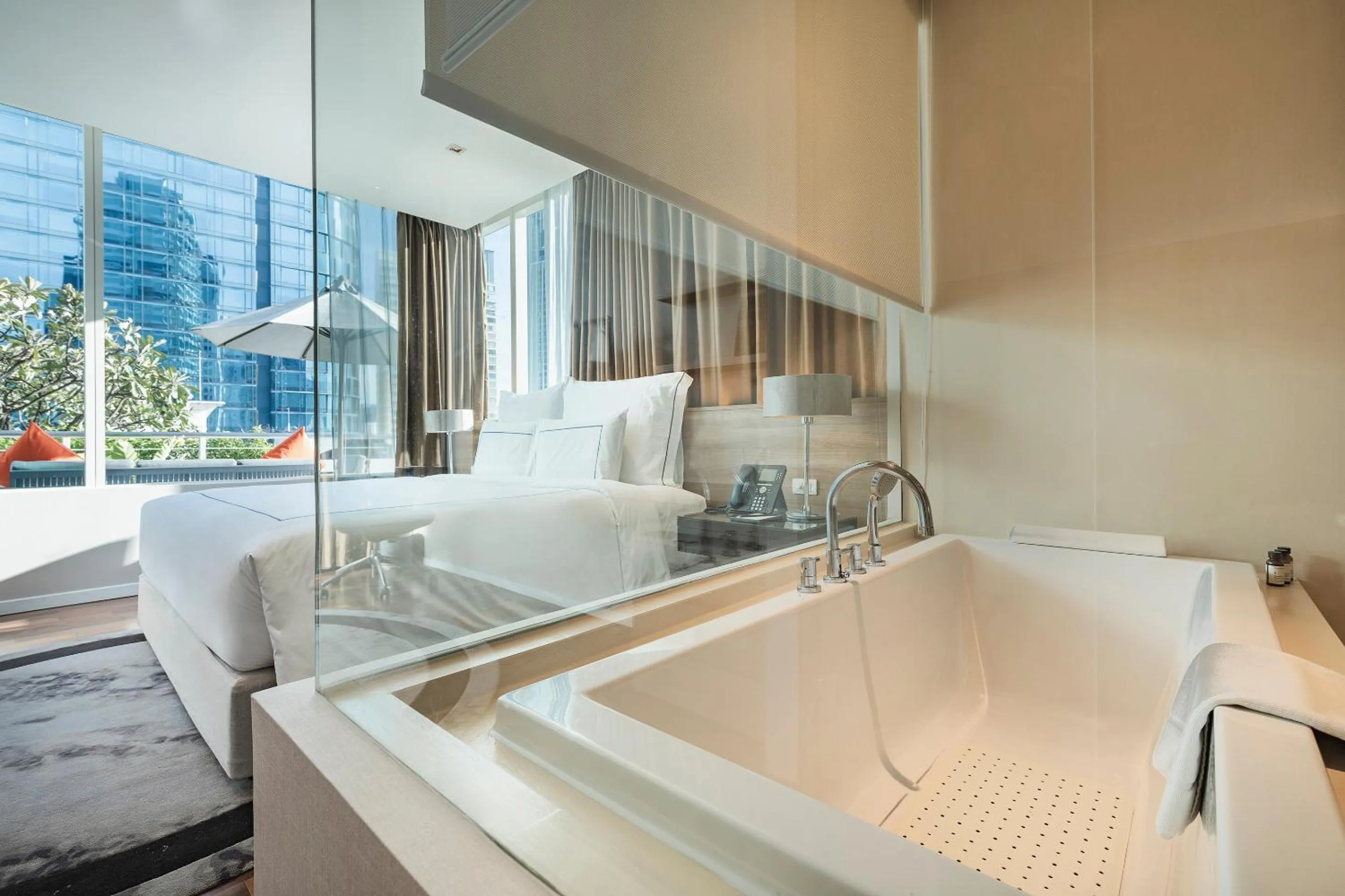 Bed in MUU Bangkok, Small Luxury Hotels of the World