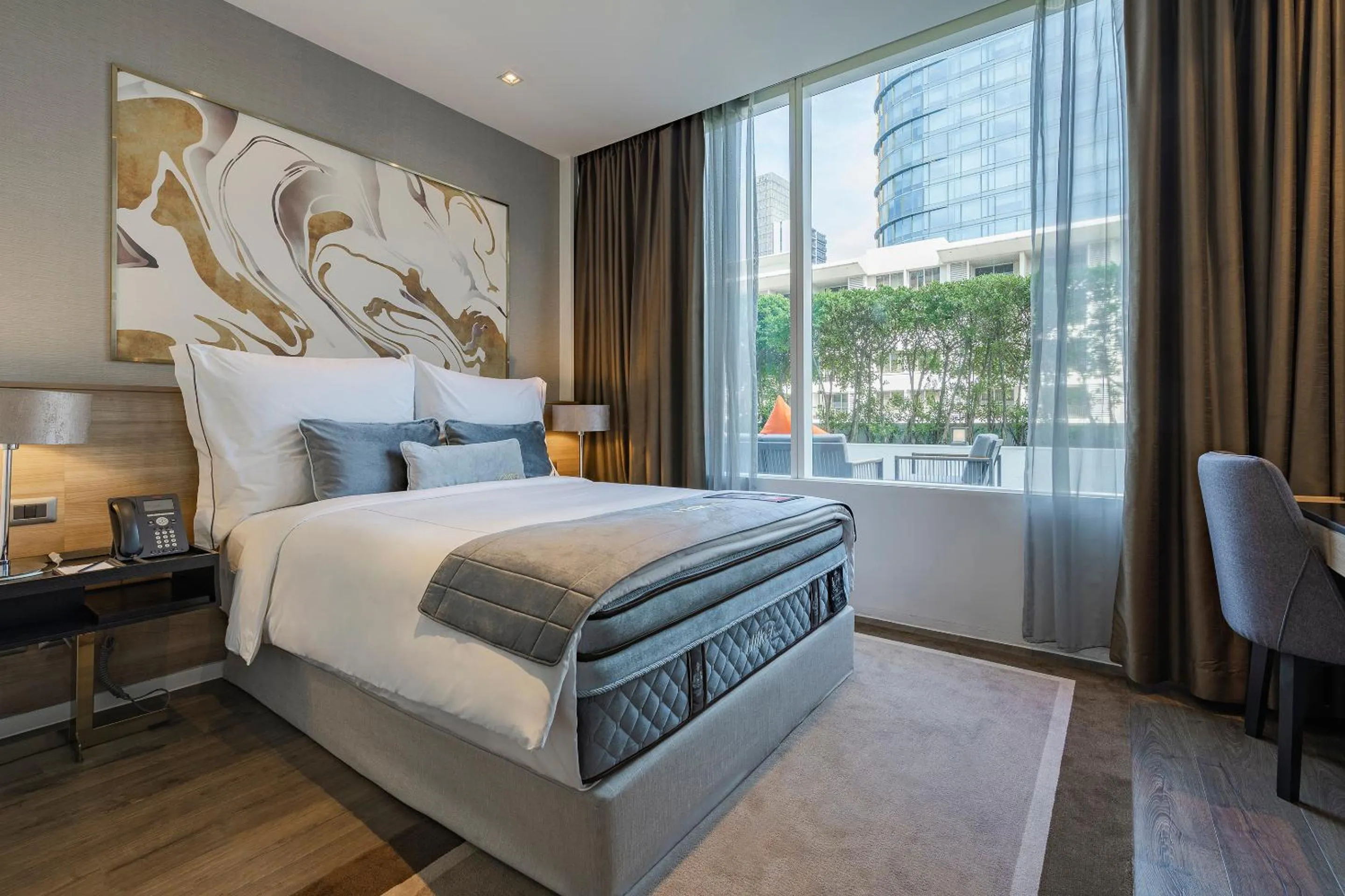 Bed in MUU Bangkok, Small Luxury Hotels of the World