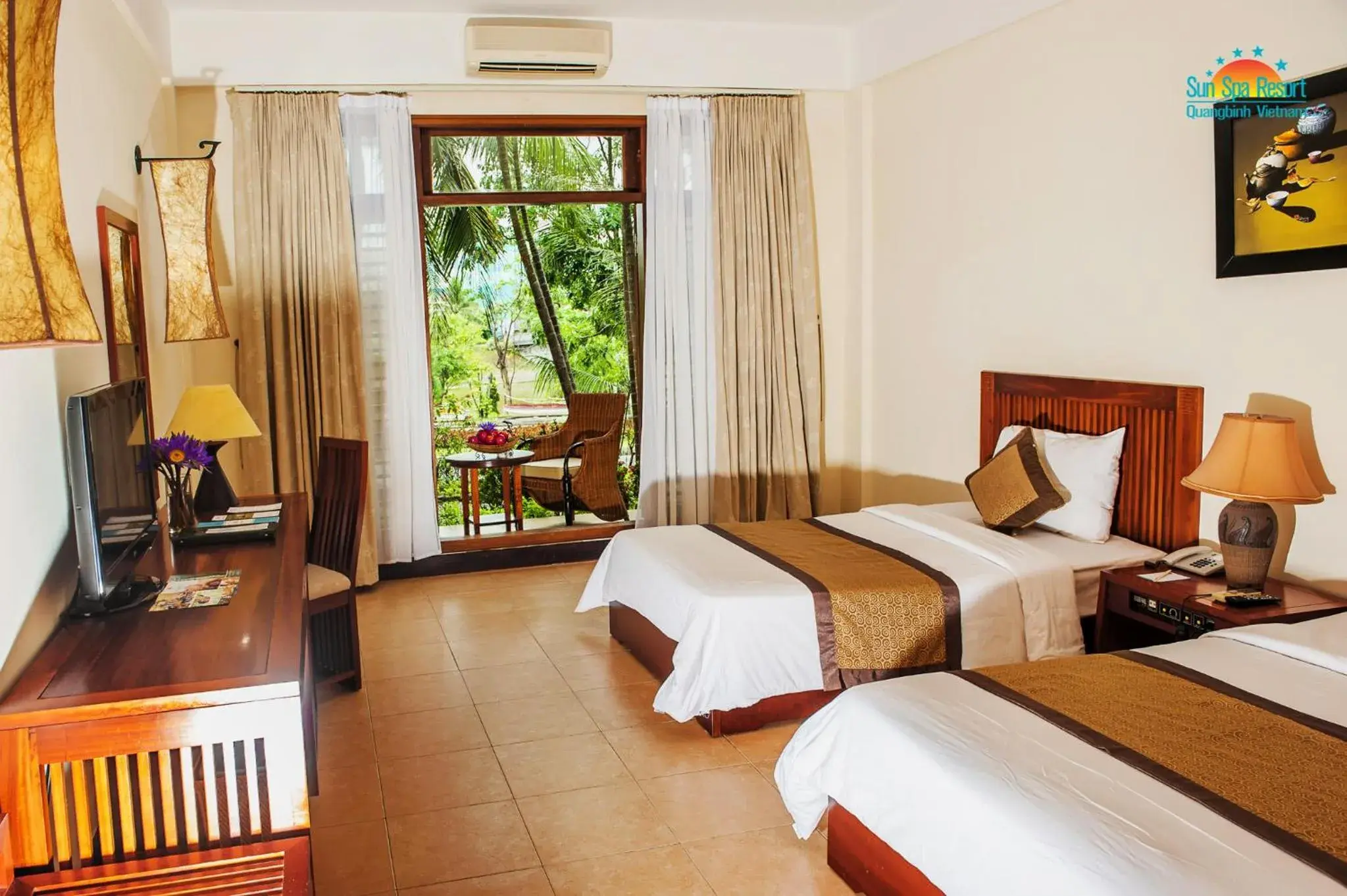 TV and multimedia, Bed in Sun Spa Resort & Villa TV and multimedia, Bed in Sun Spa Resort & Villa