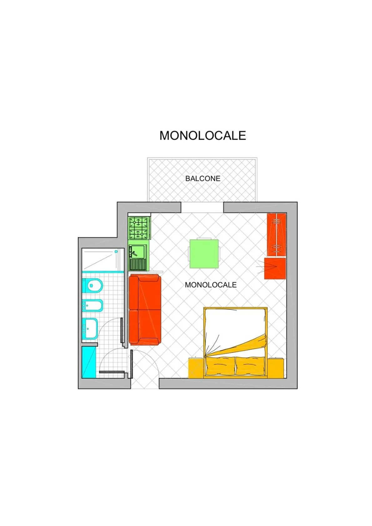 Floor plan in Residence il Capodoglio