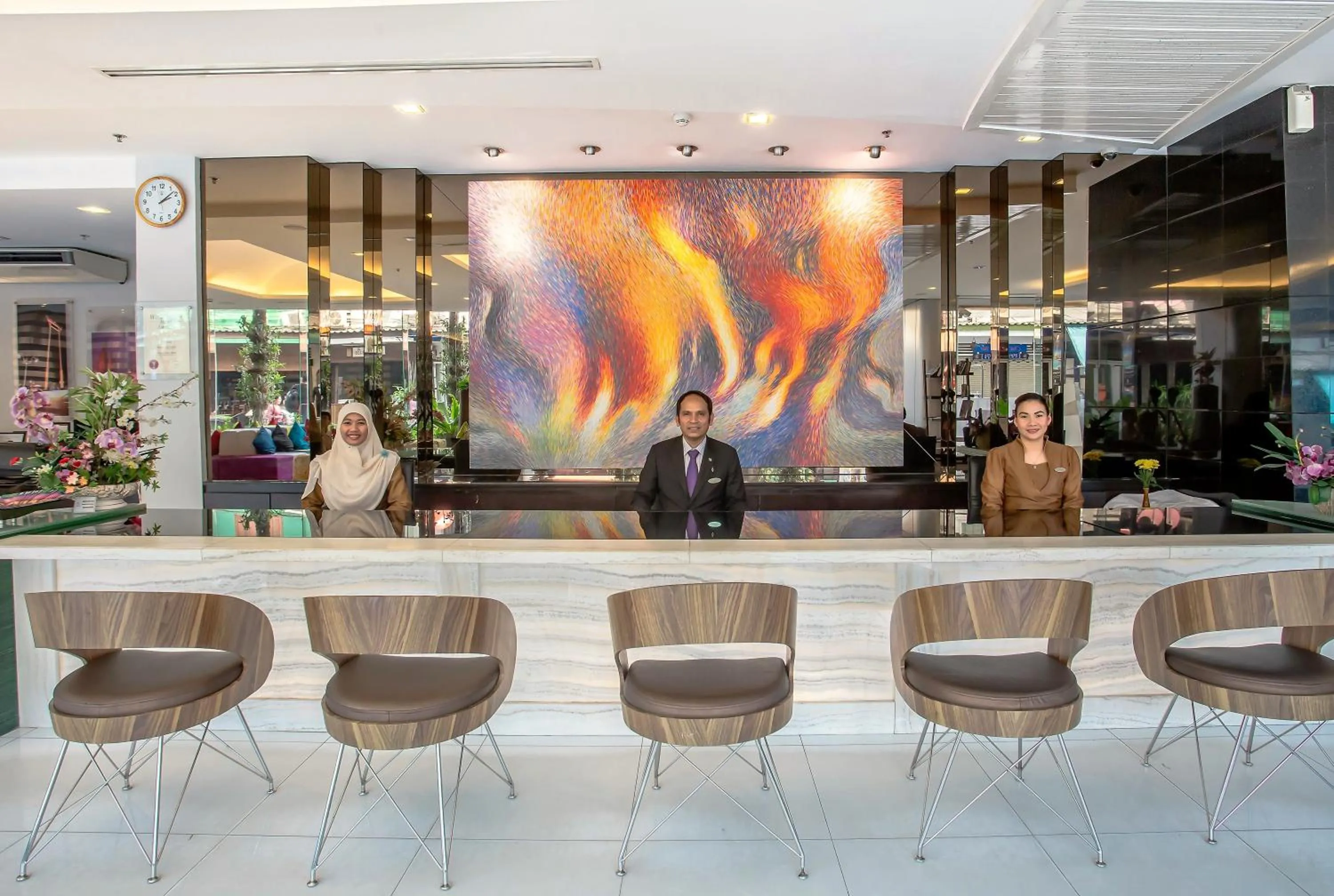 Lobby or reception in Nouvo City Hotel