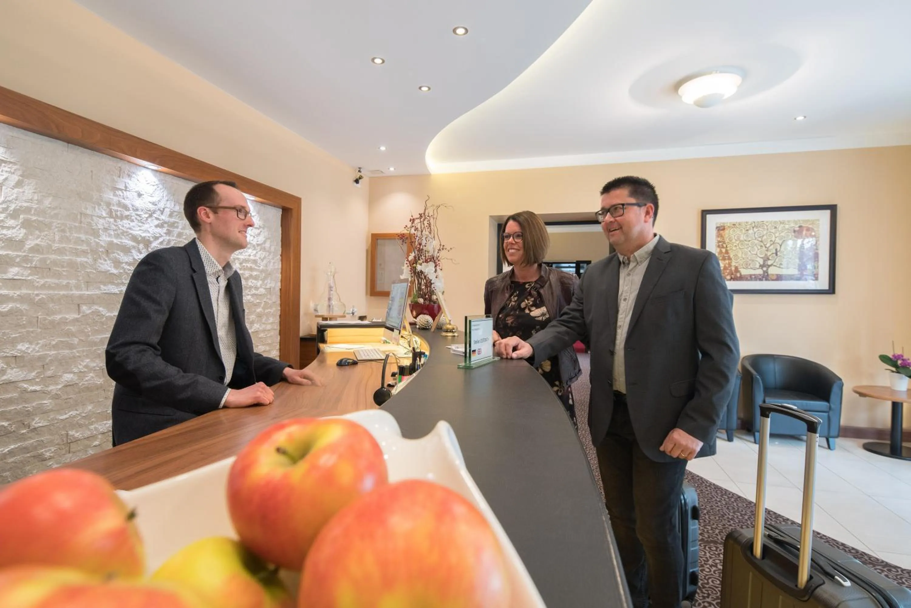 Lobby or reception in Hotel Asemann Planegg