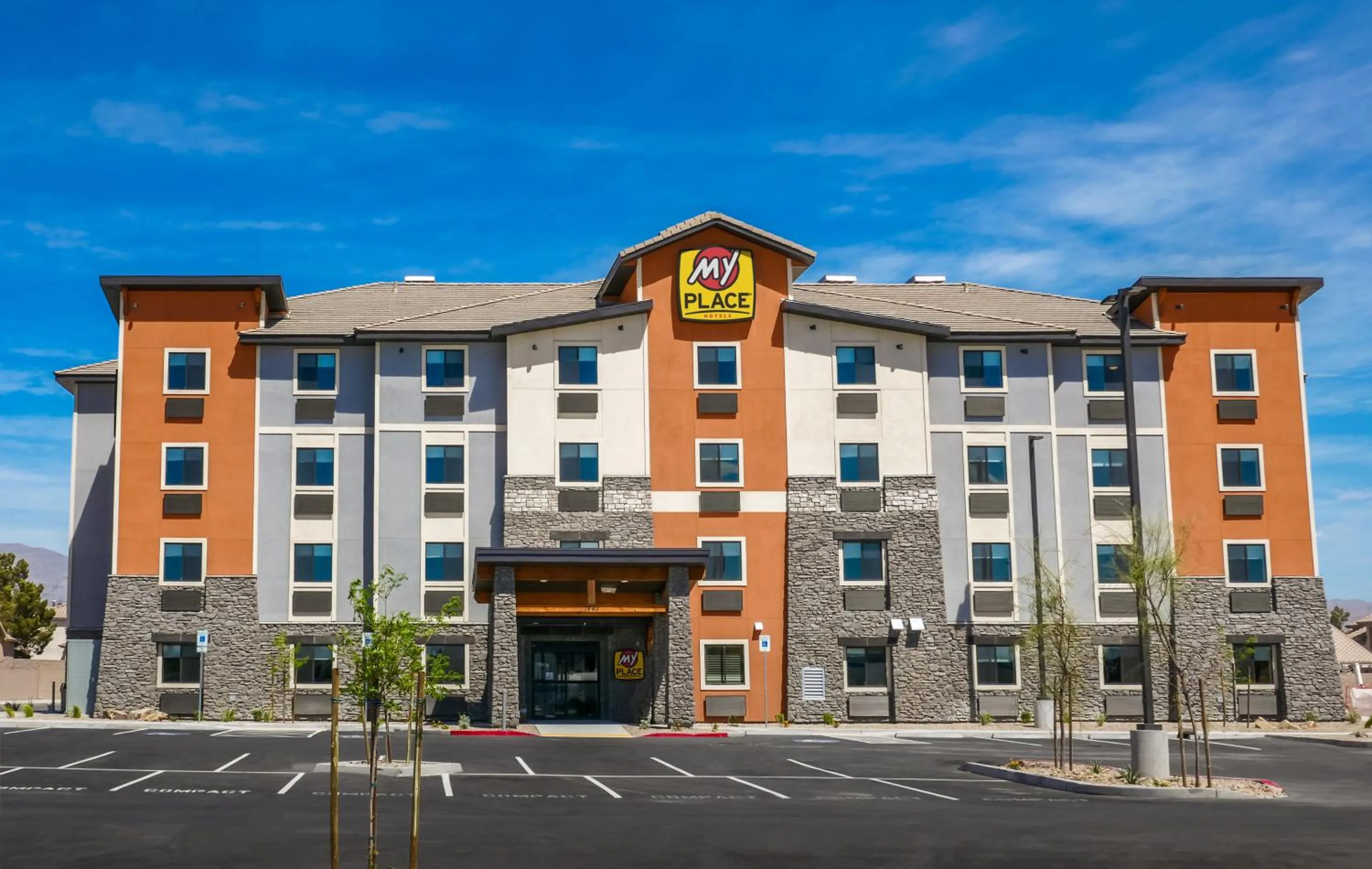 Property building in My Place Hotel-North Las Vegas, NV