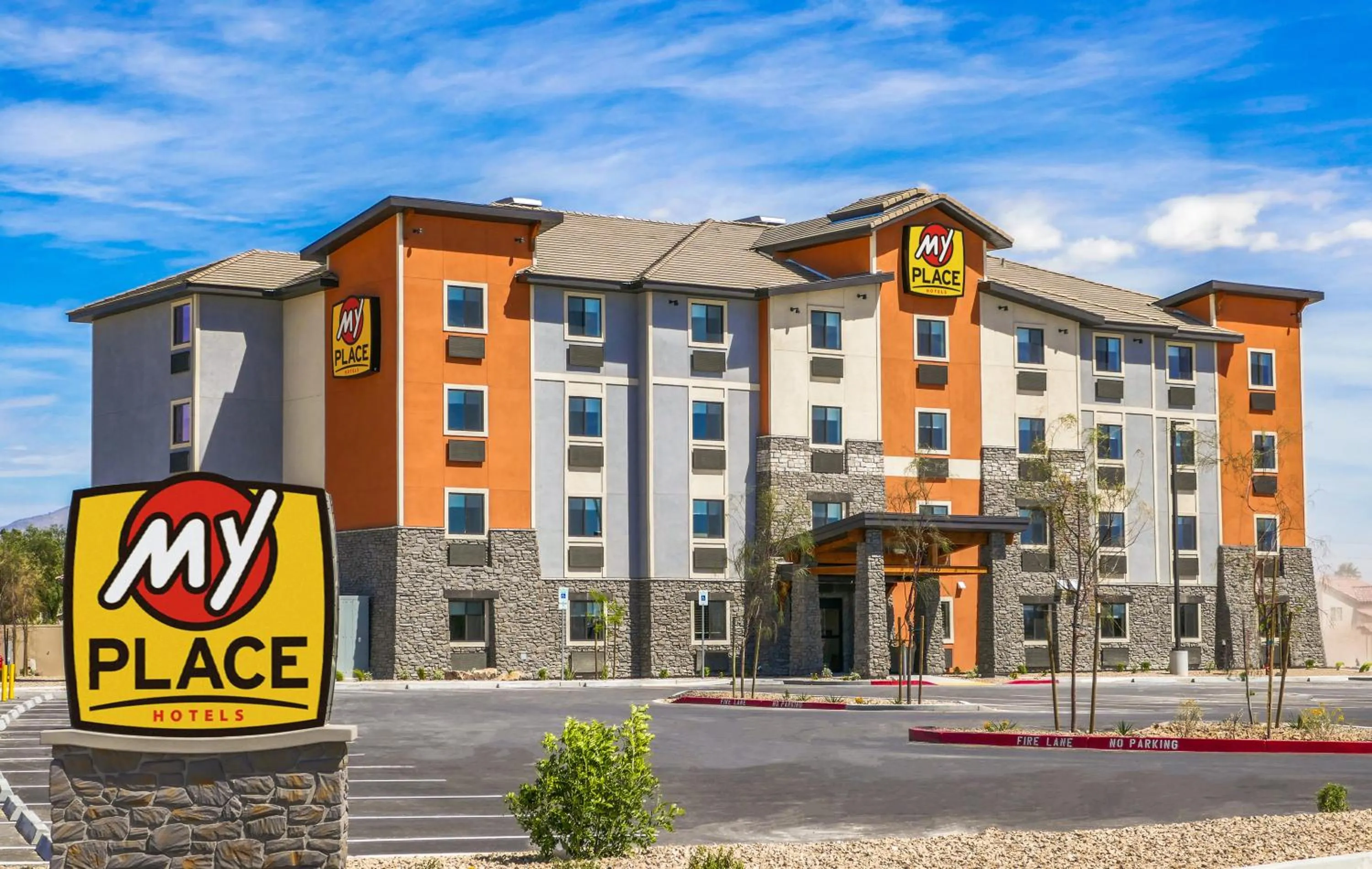 Property building in My Place Hotel-North Las Vegas, NV