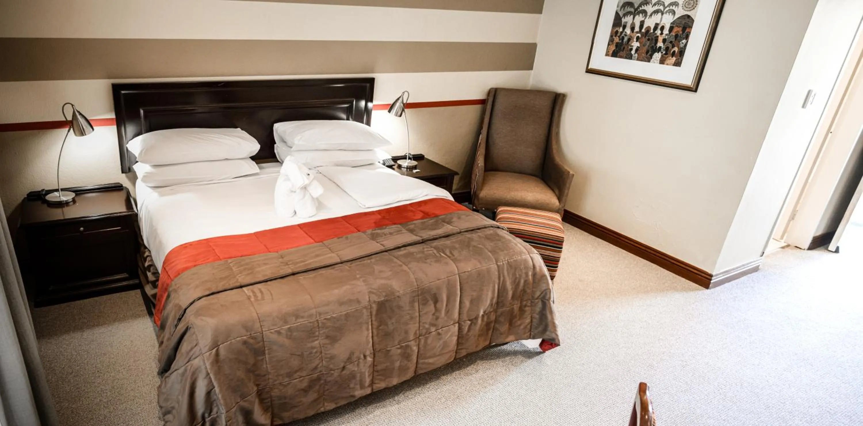 Bed in Indaba Hotel, Spa & Conference Center