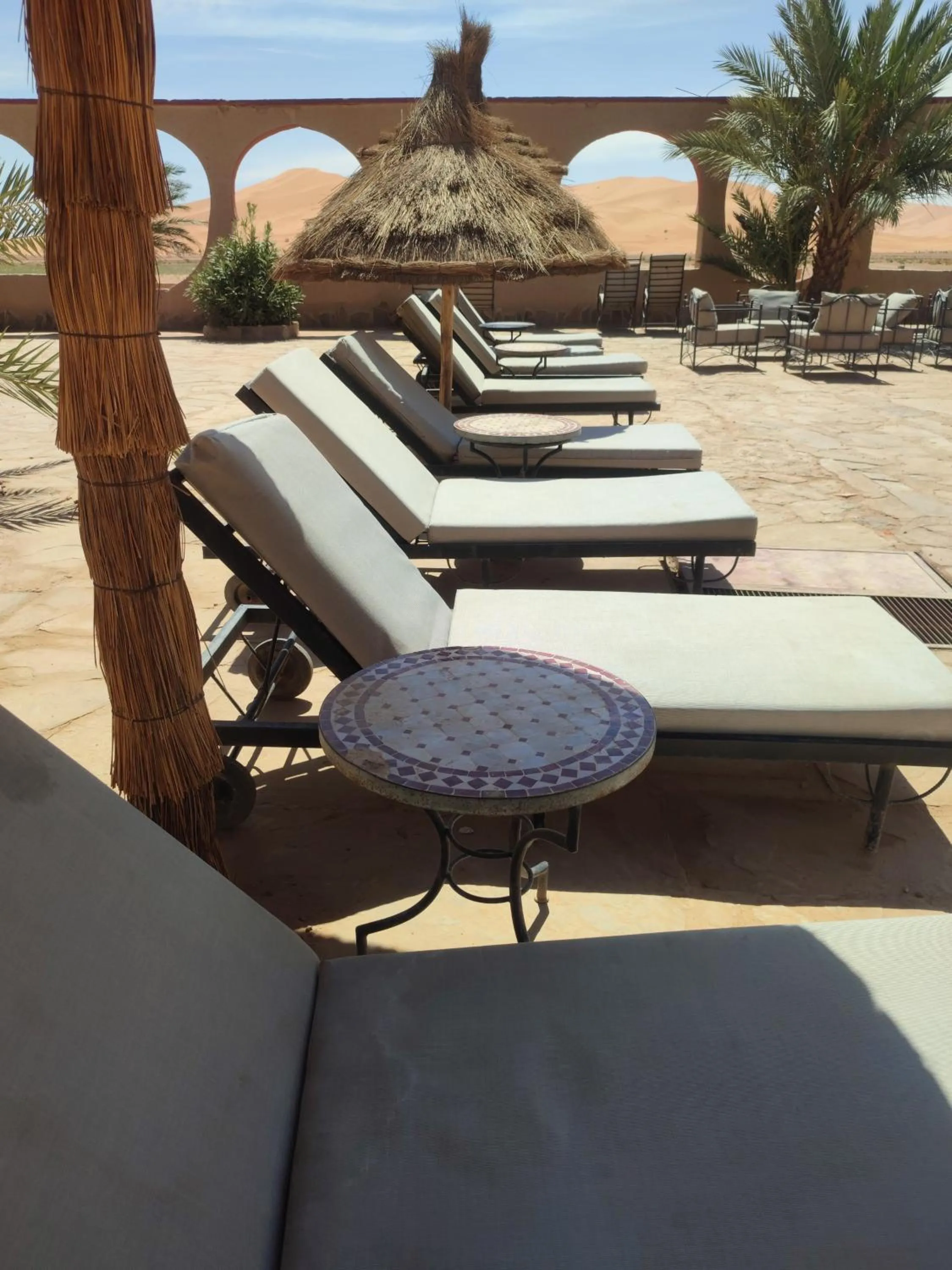 Patio in Palmeras Y Dunas Luxery Camp