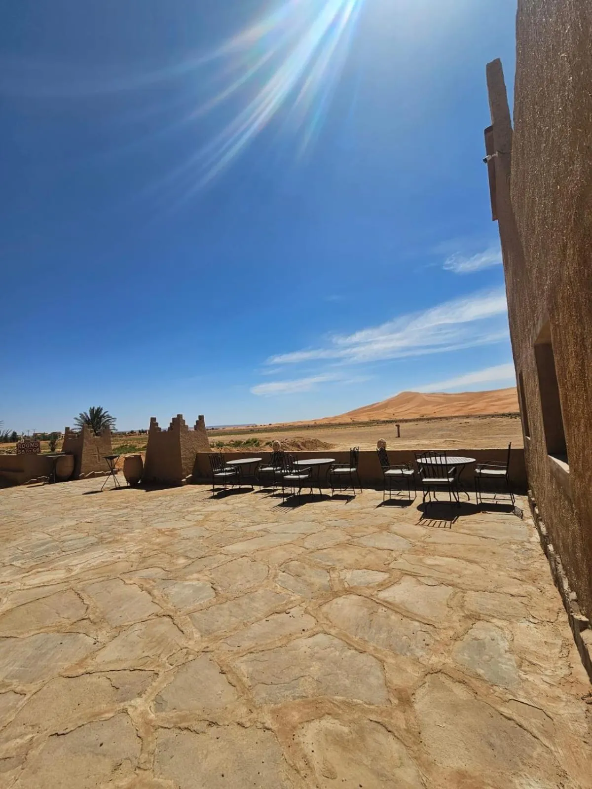 Patio in Palmeras Y Dunas Luxery Camp