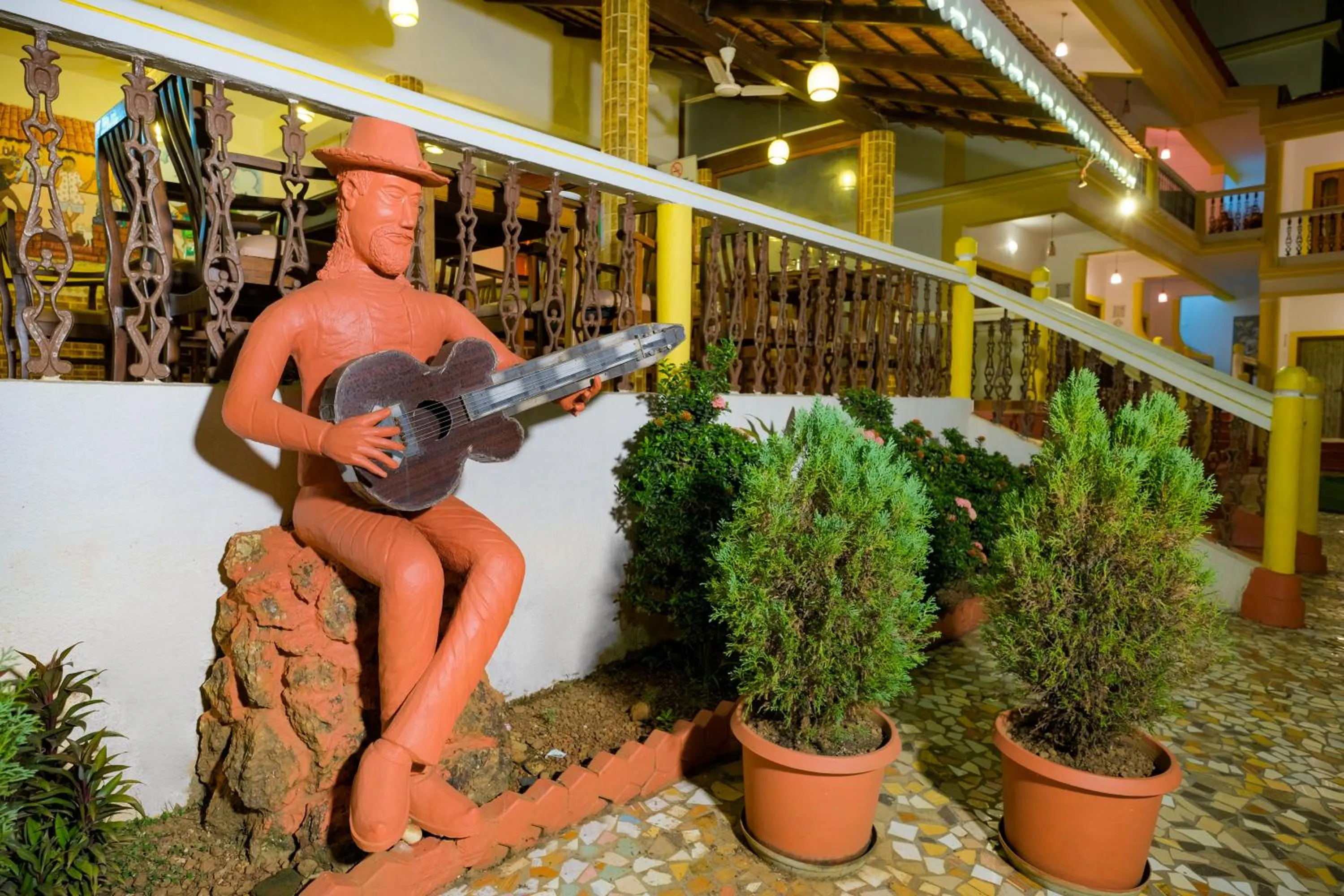 Decorative detail in Spazio Leisure Resort, Goa