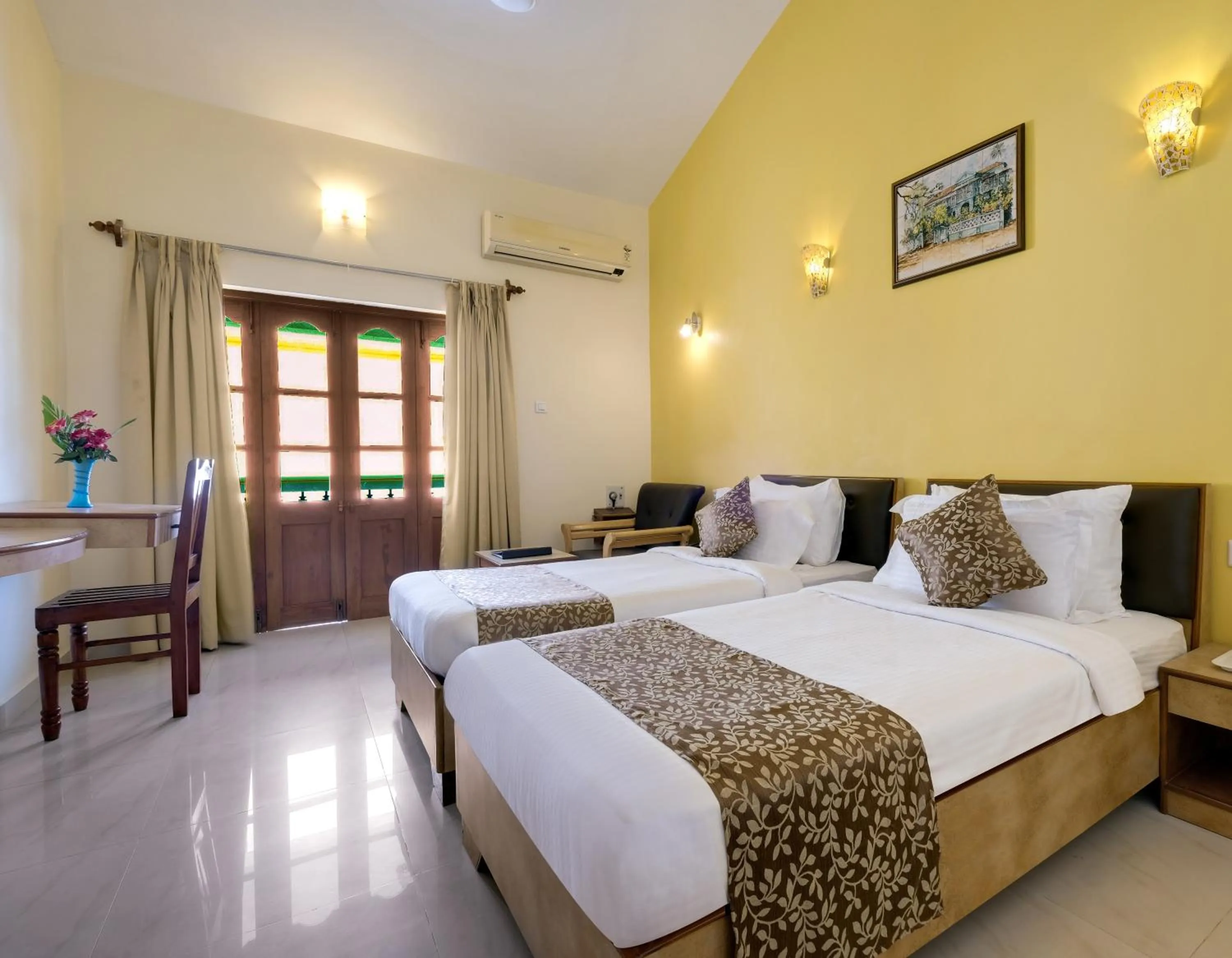Bedroom, Bed in Spazio Leisure Resort, Goa