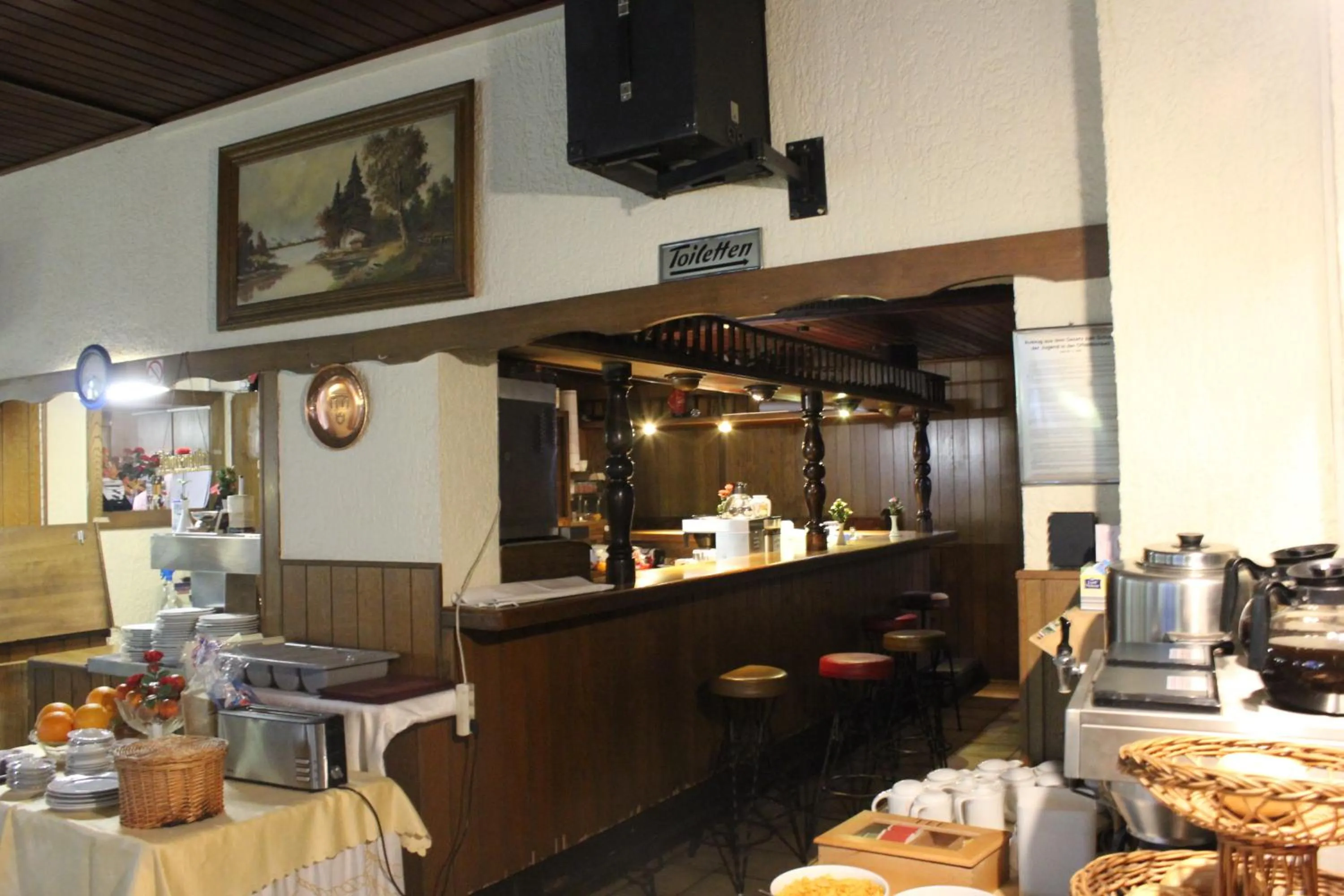 Lounge or bar in Airport-Hotel zum Taubengrund