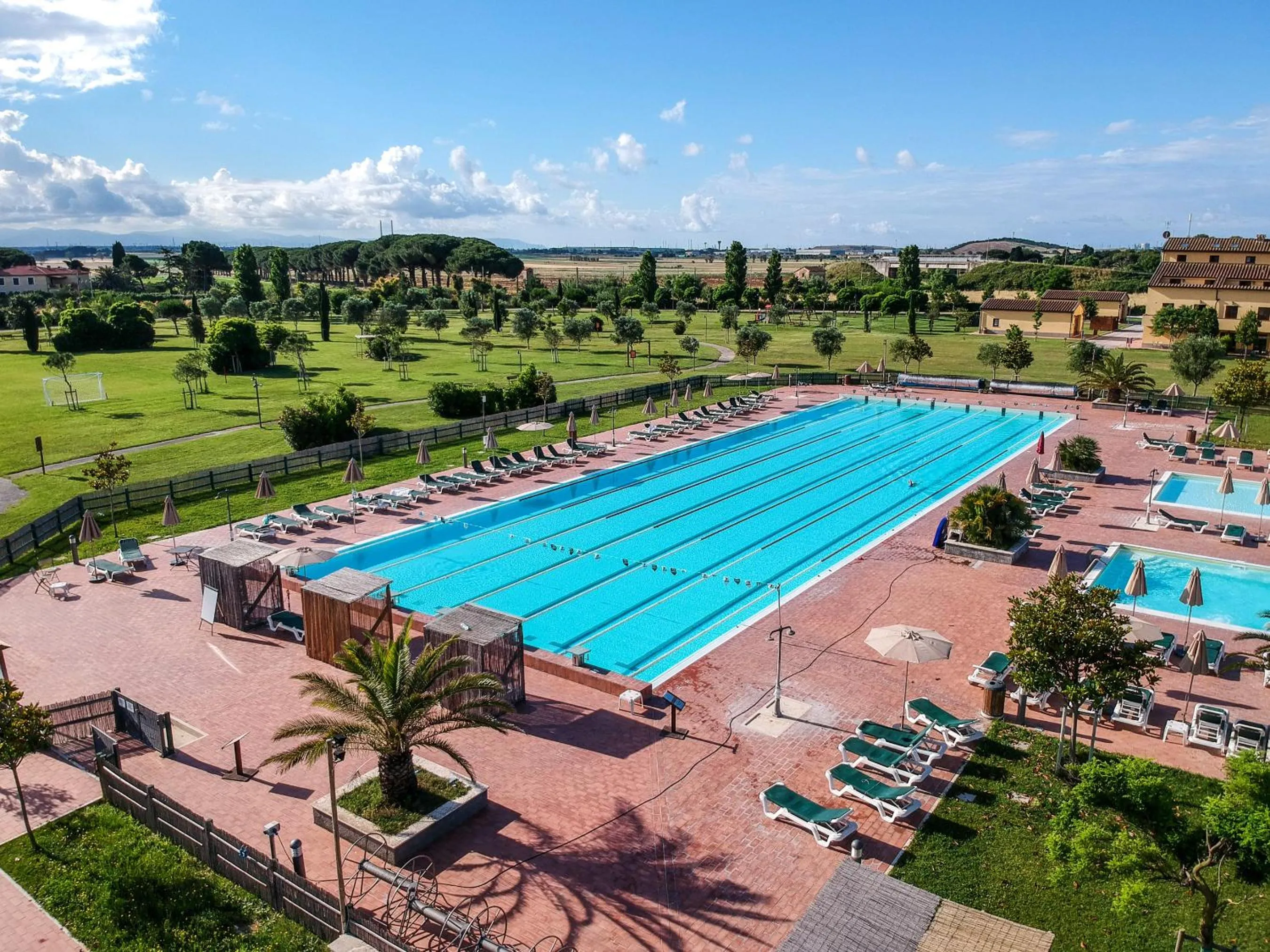 Pool view in Poggio all'Agnello Sport & Family Holidays