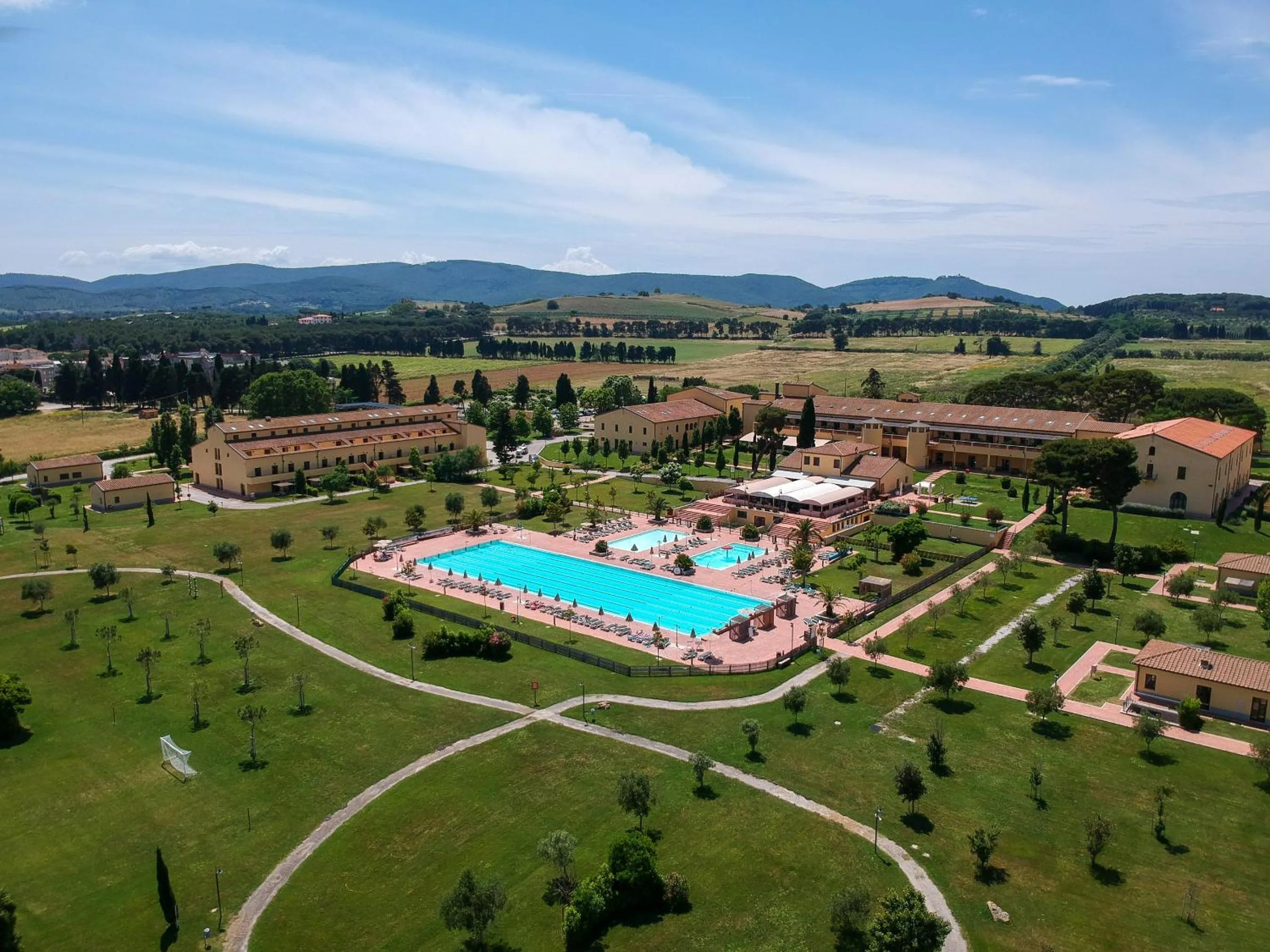Bird's eye view in Poggio all'Agnello Sport & Family Holidays