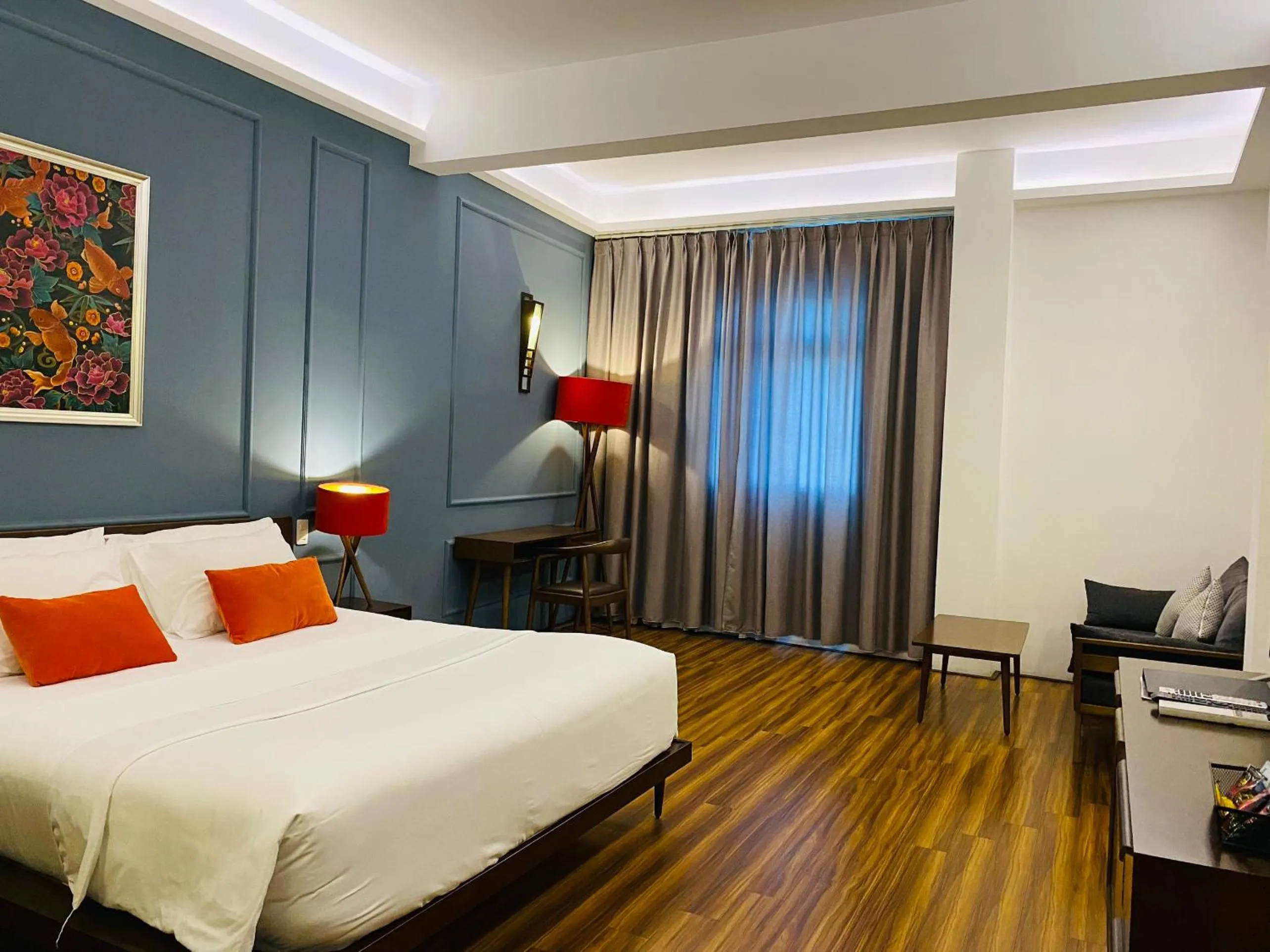 Bed in Danang Boutique Hotel
