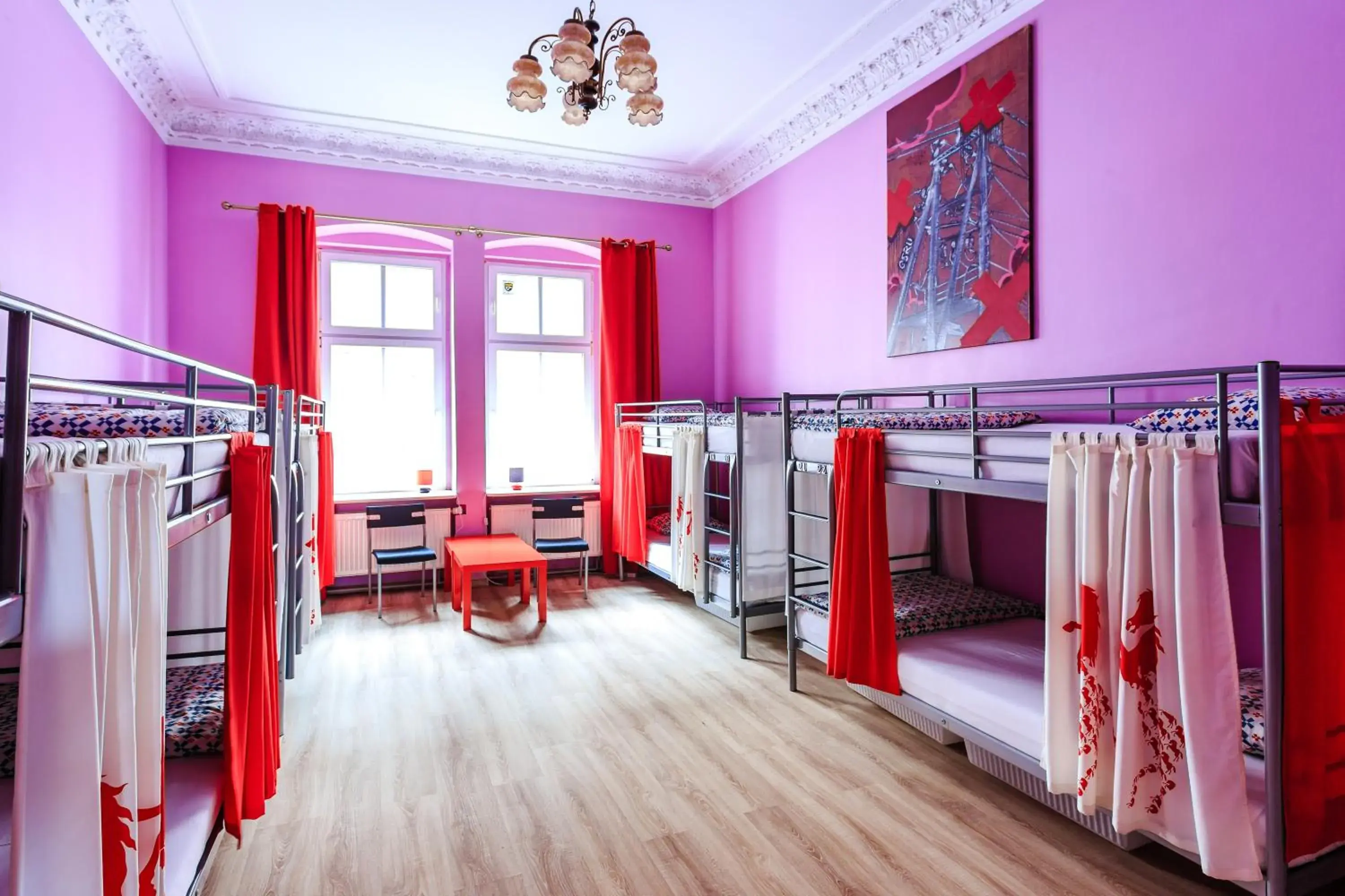 Bed in 10-Bed Mixed Dormitory Room in Babel Hostel, Dworzec PKP, Rynek Bed in 10-Bed Mixed Dormitory Room in Babel Hostel, Dworzec PKP, Rynek