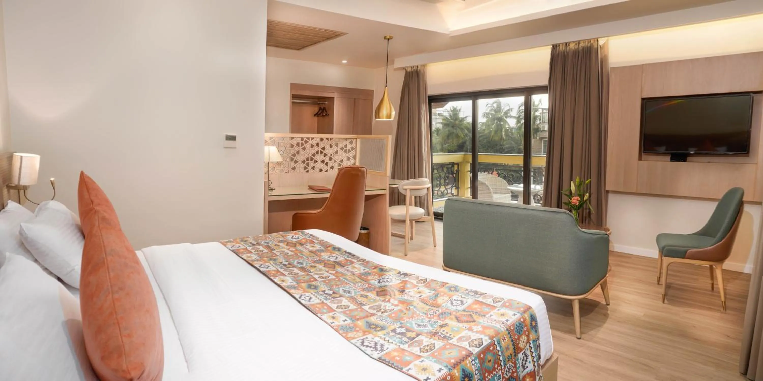 Balcony/Terrace, Bed in Resort De Coracao - Calangute , Goa