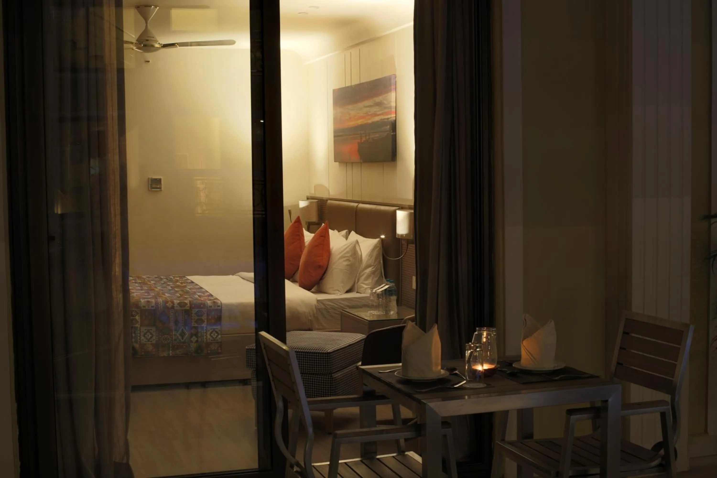 View (from property/room), Bed in Resort De Coracao - Calangute , Goa