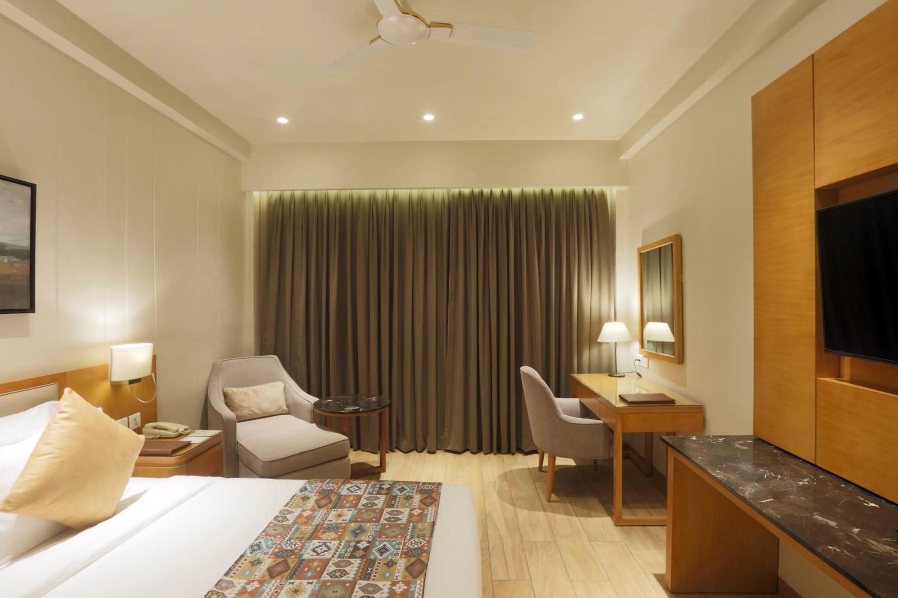 Seating area, Bed in Resort De Coracao - Calangute , Goa