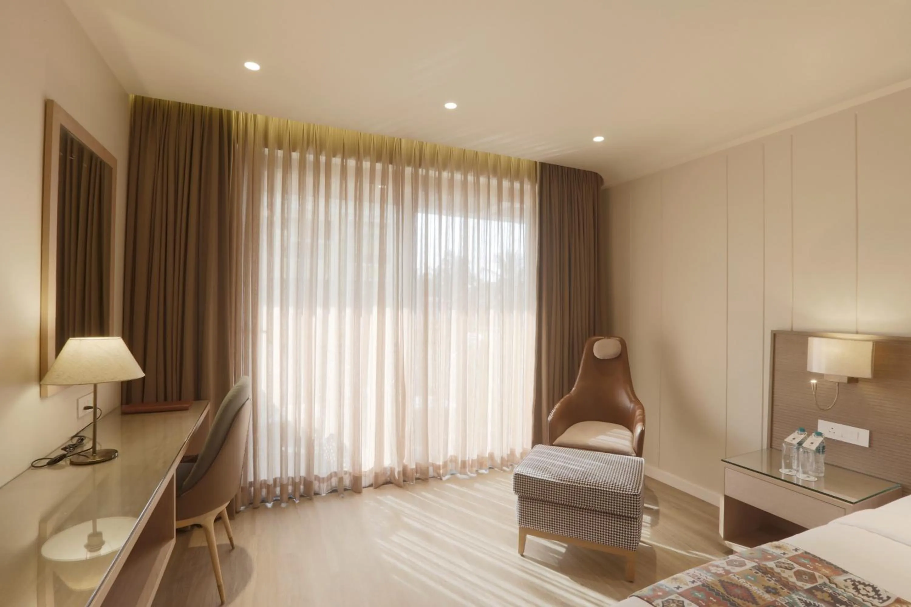 Seating area, Bed in Resort De Coracao - Calangute , Goa