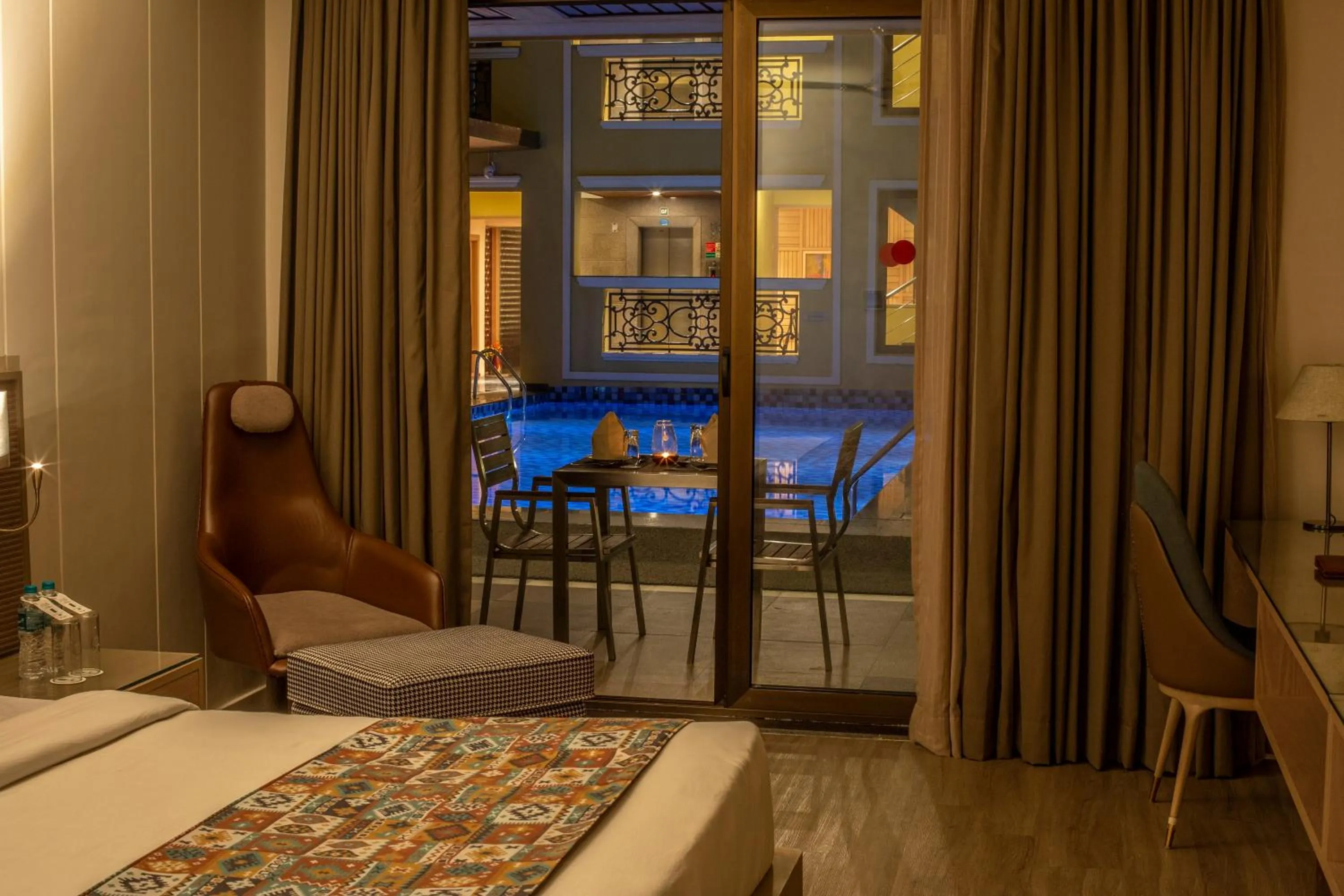 View (from property/room), Bed in Resort De Coracao - Calangute , Goa