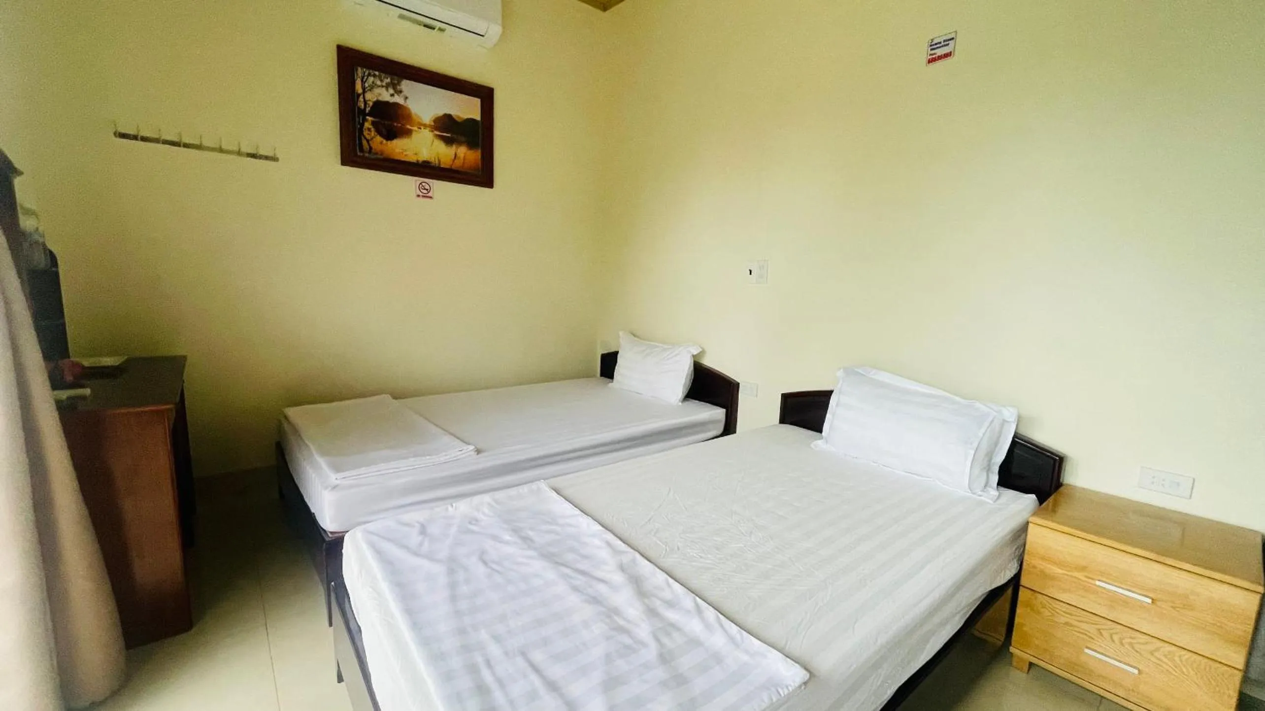 Bed in Hoang Giang Homestay