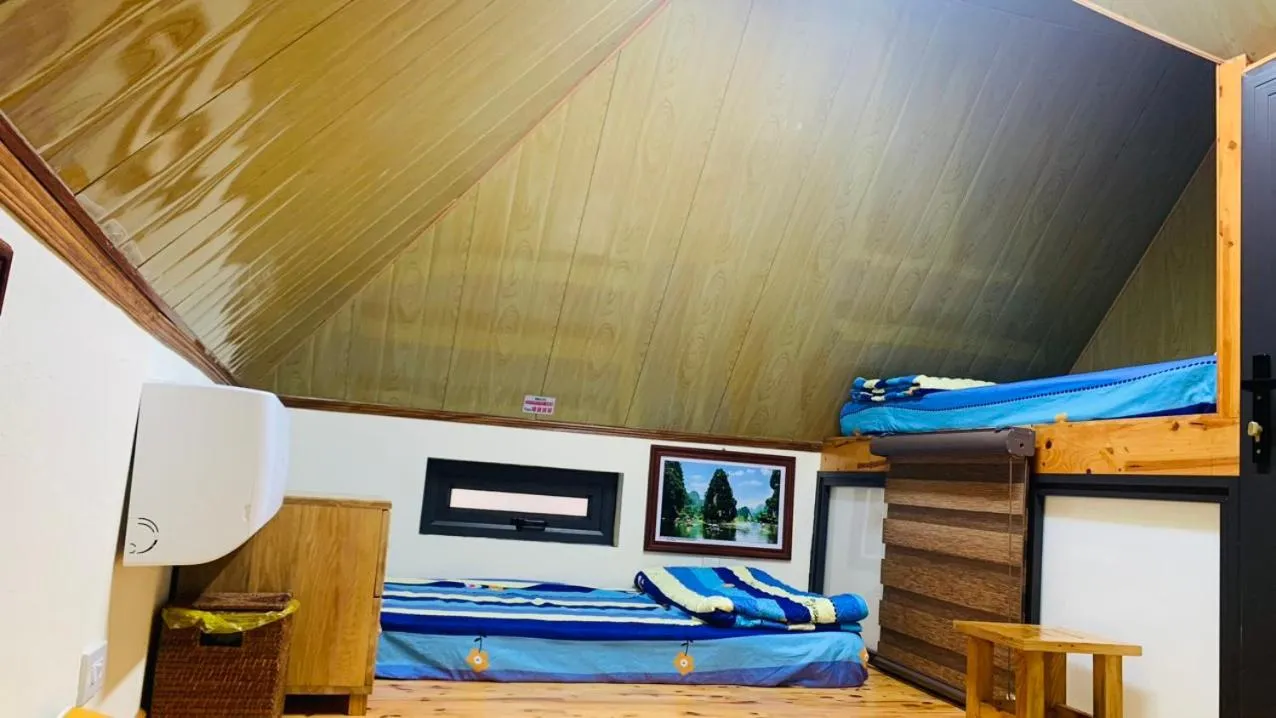 Bed in Hoang Giang Homestay