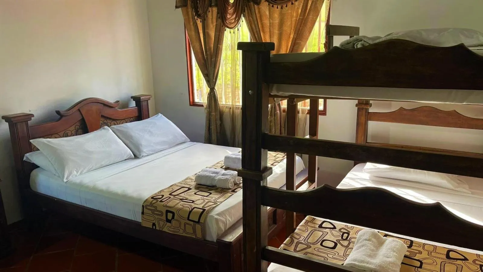 Bed in Hotel Campestre Palmas del Zamorano