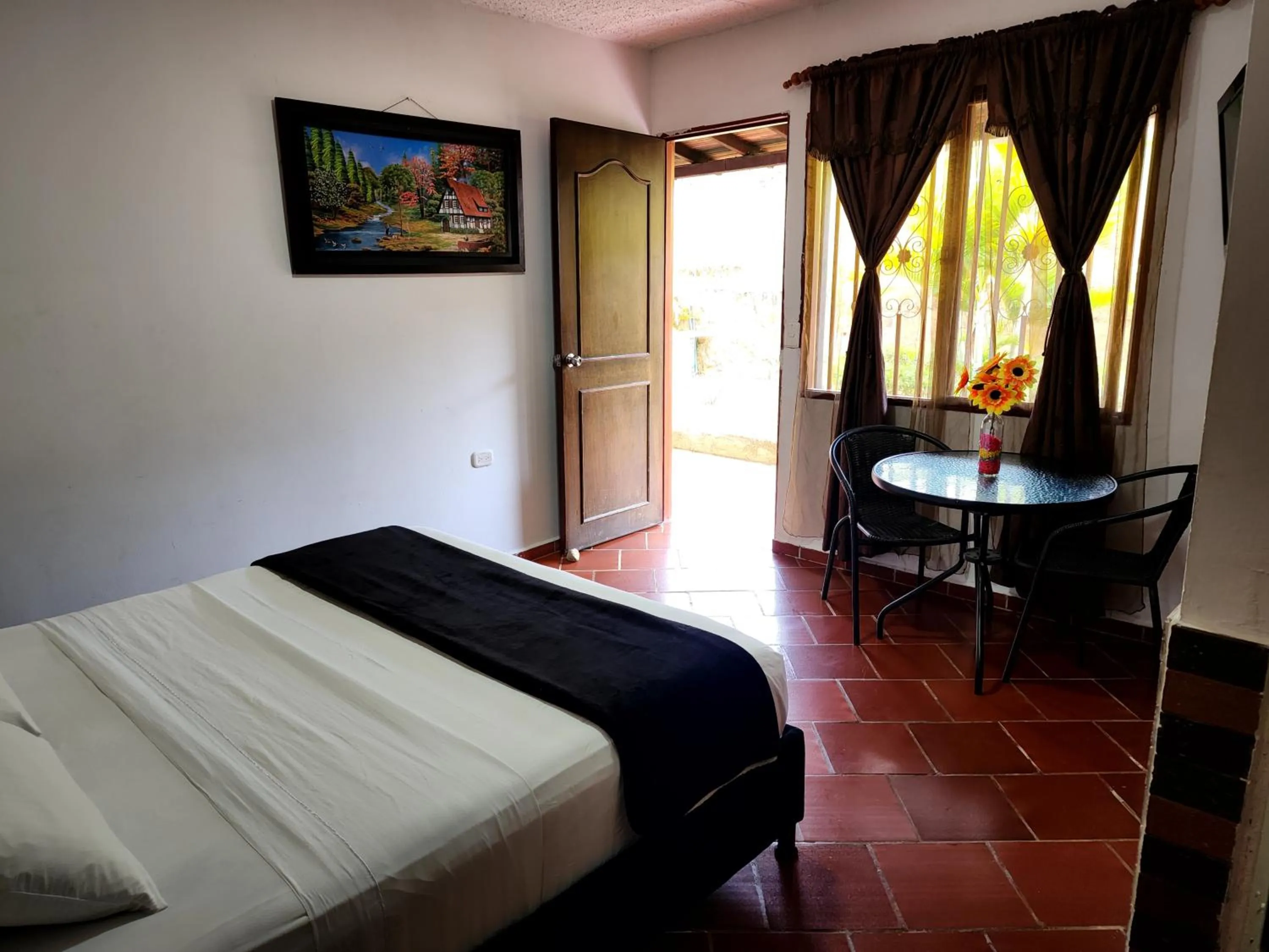 Bed in Hotel Campestre Palmas del Zamorano