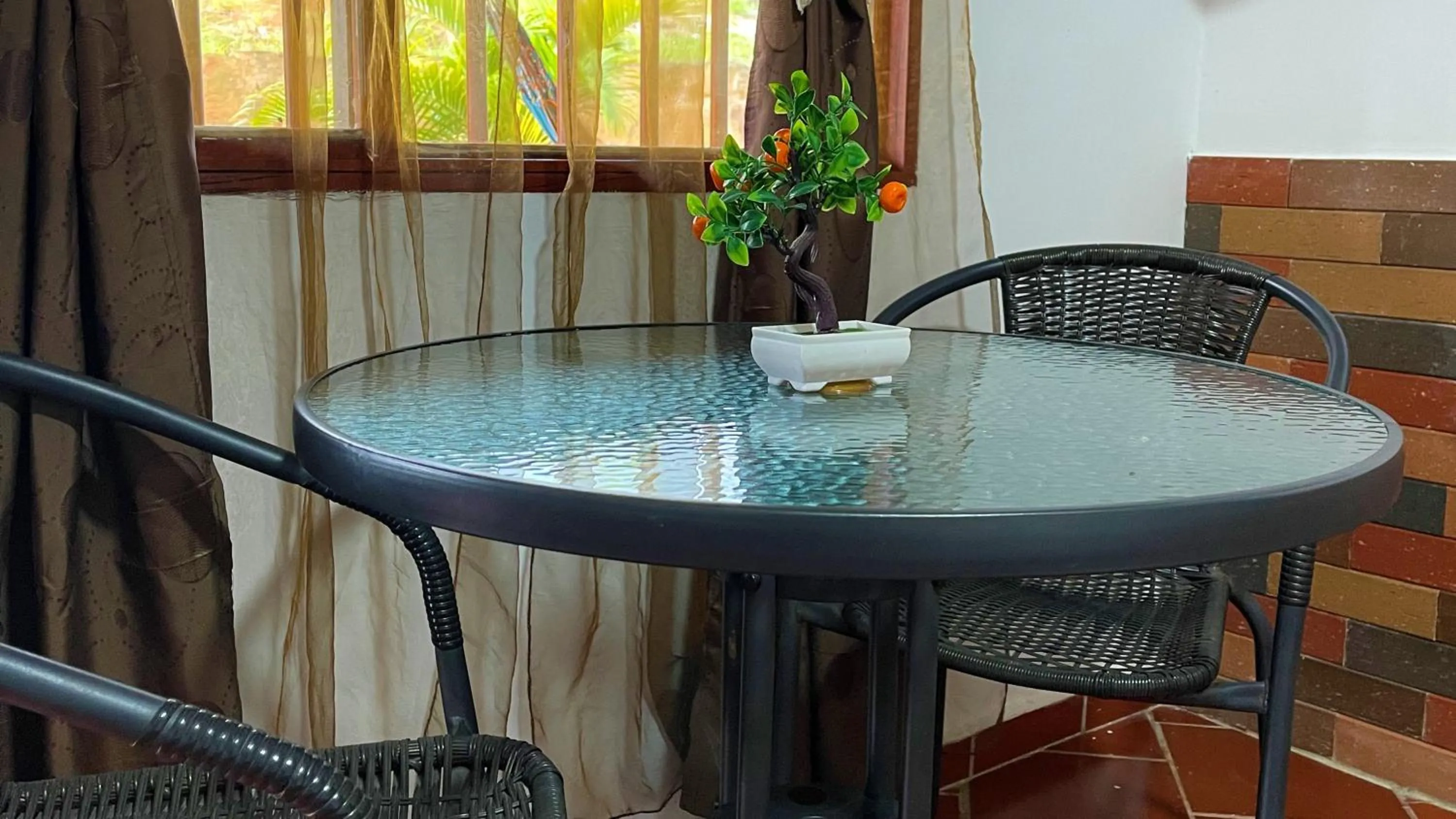 Seating area in Hotel Campestre Palmas del Zamorano