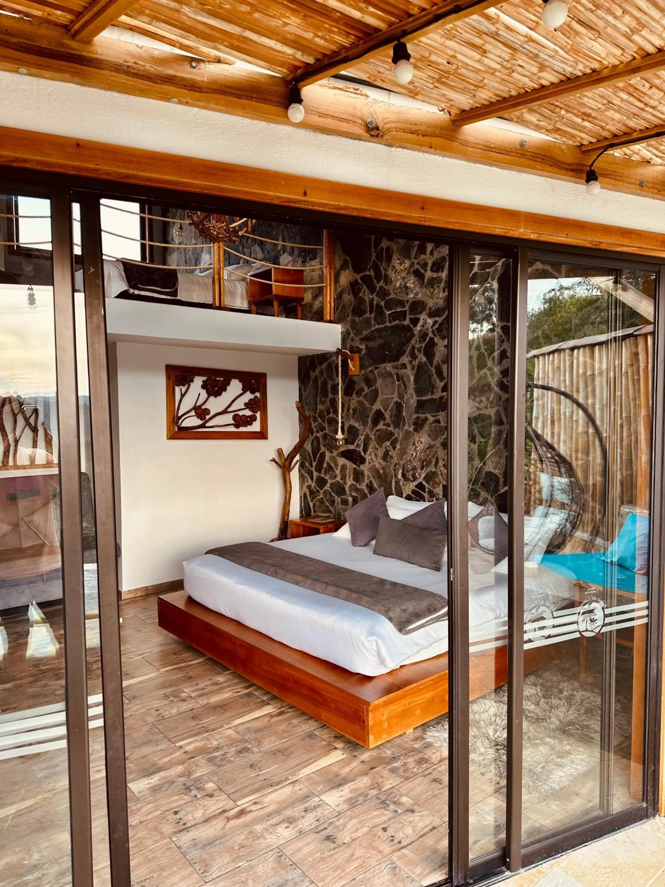 Bed in Hotel Campestre Palmas del Zamorano