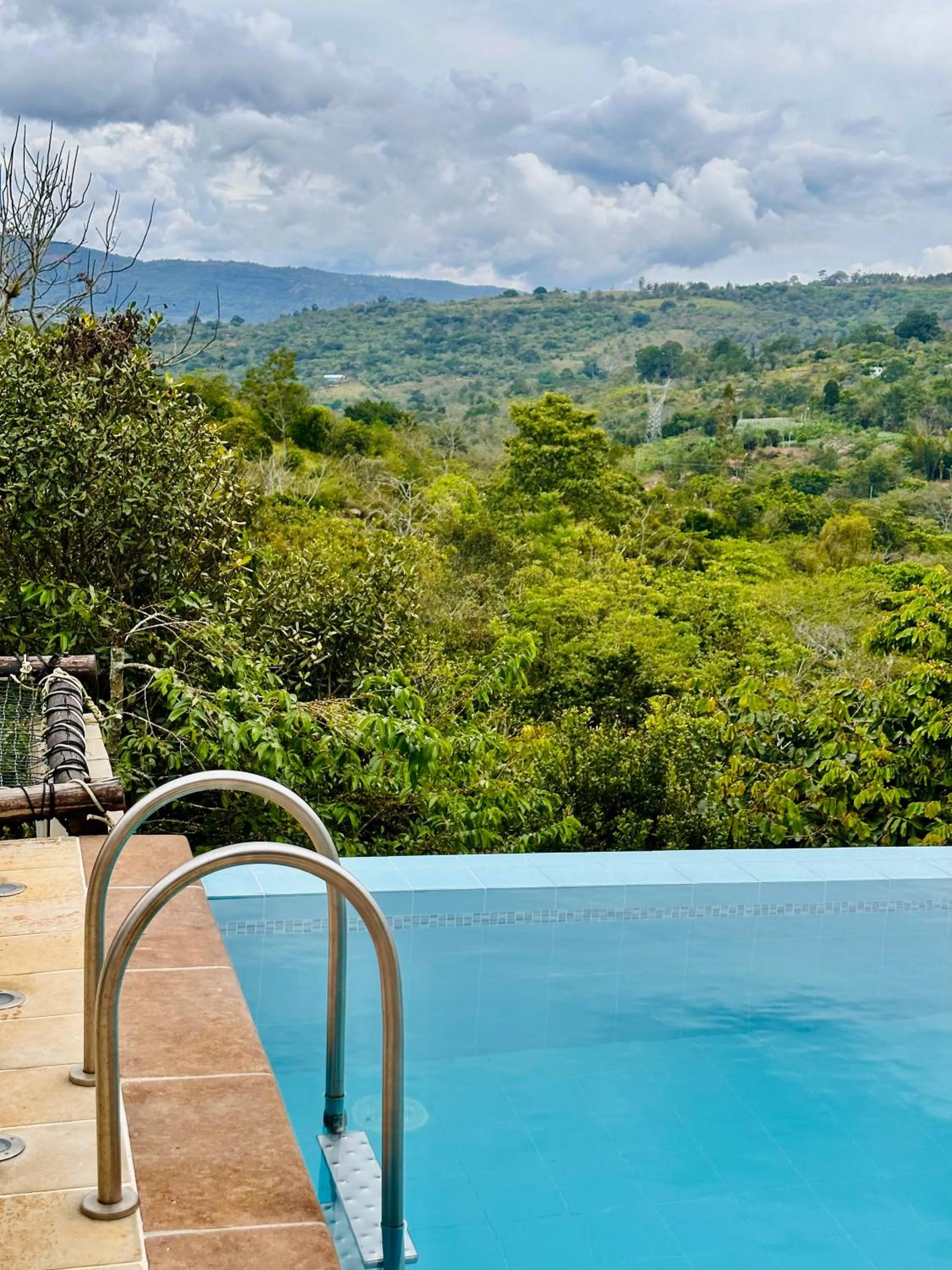 Garden view in Hotel Campestre Palmas del Zamorano
