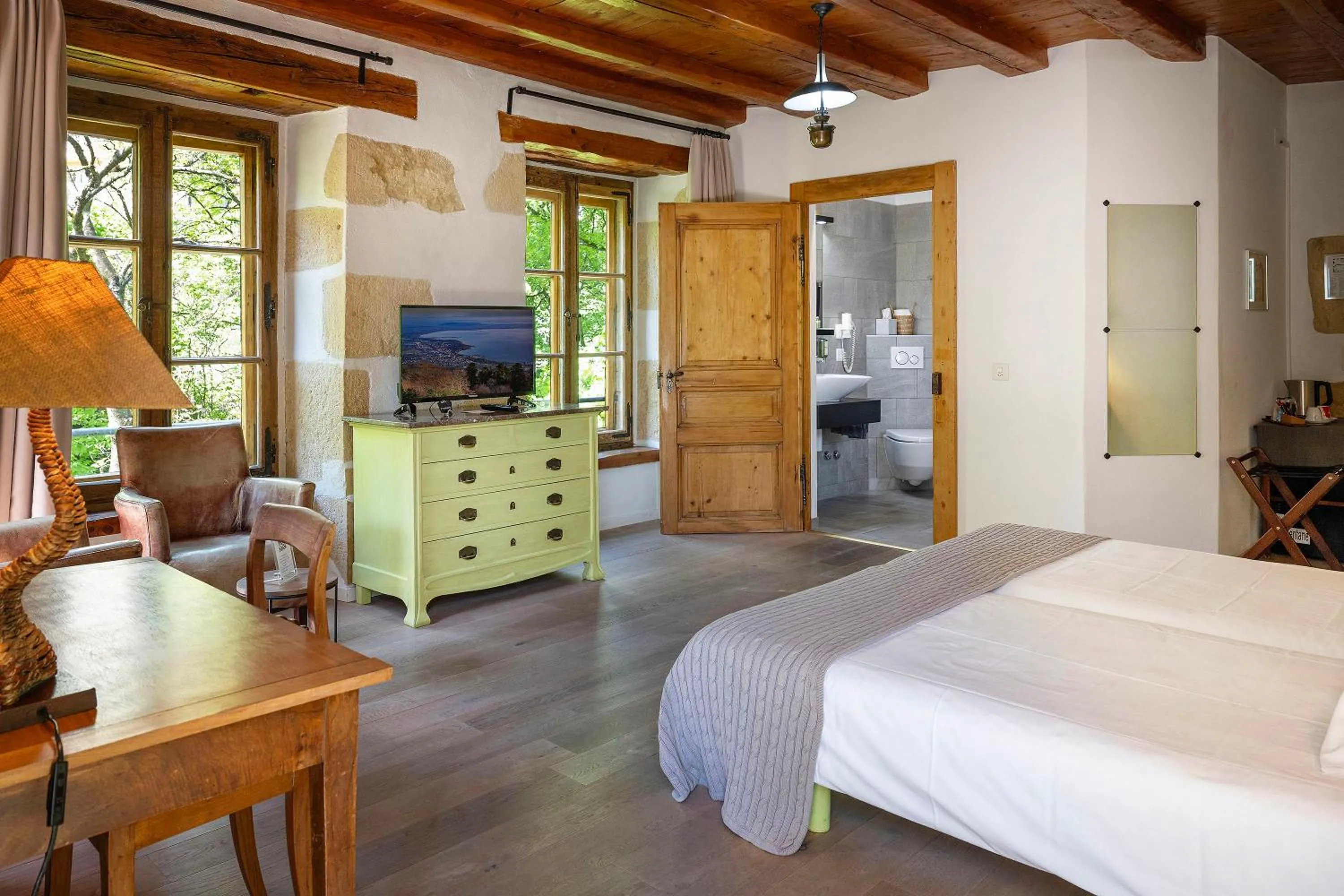 Bed in Hôtel La Maison du Prussien