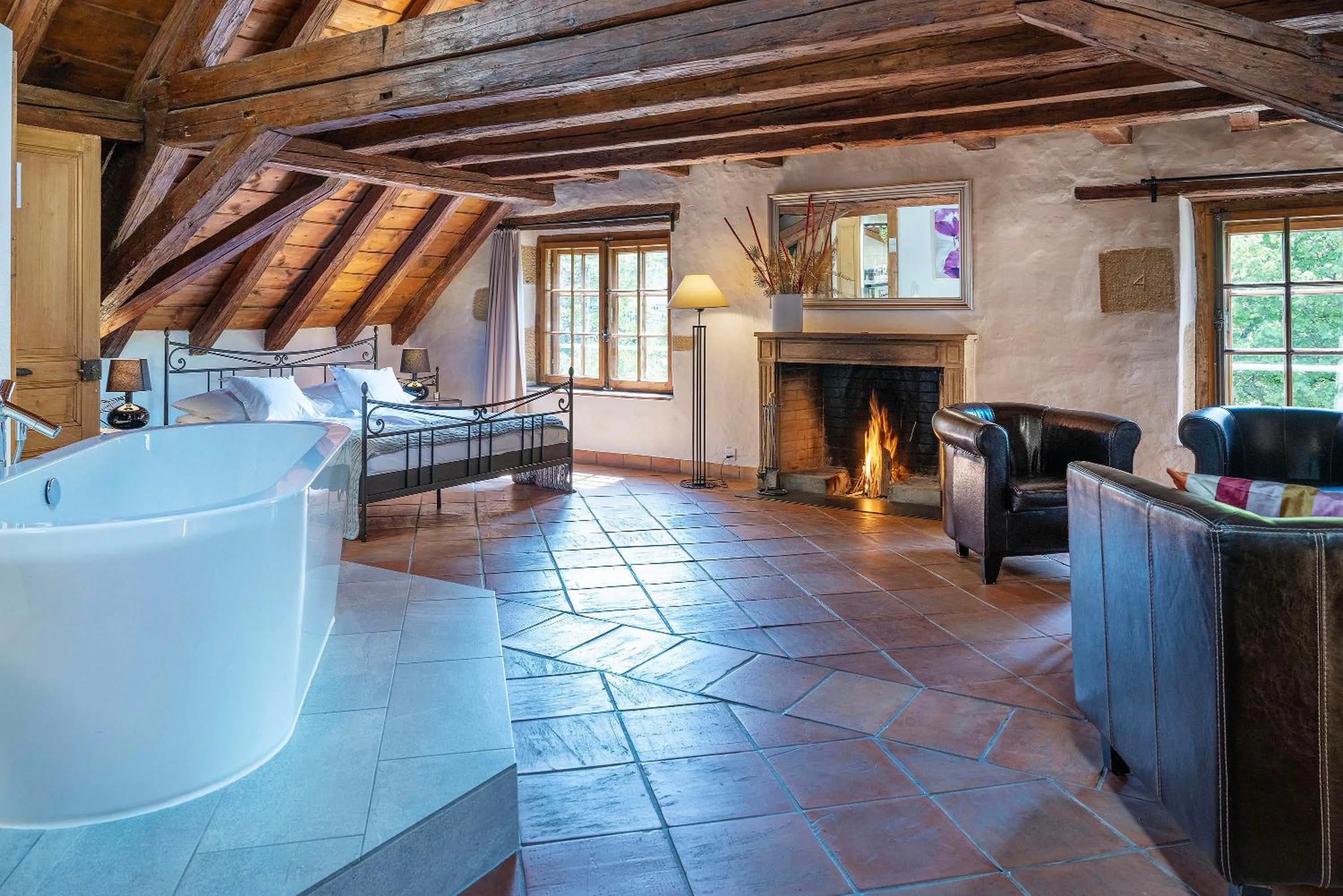 Bed in Hôtel La Maison du Prussien