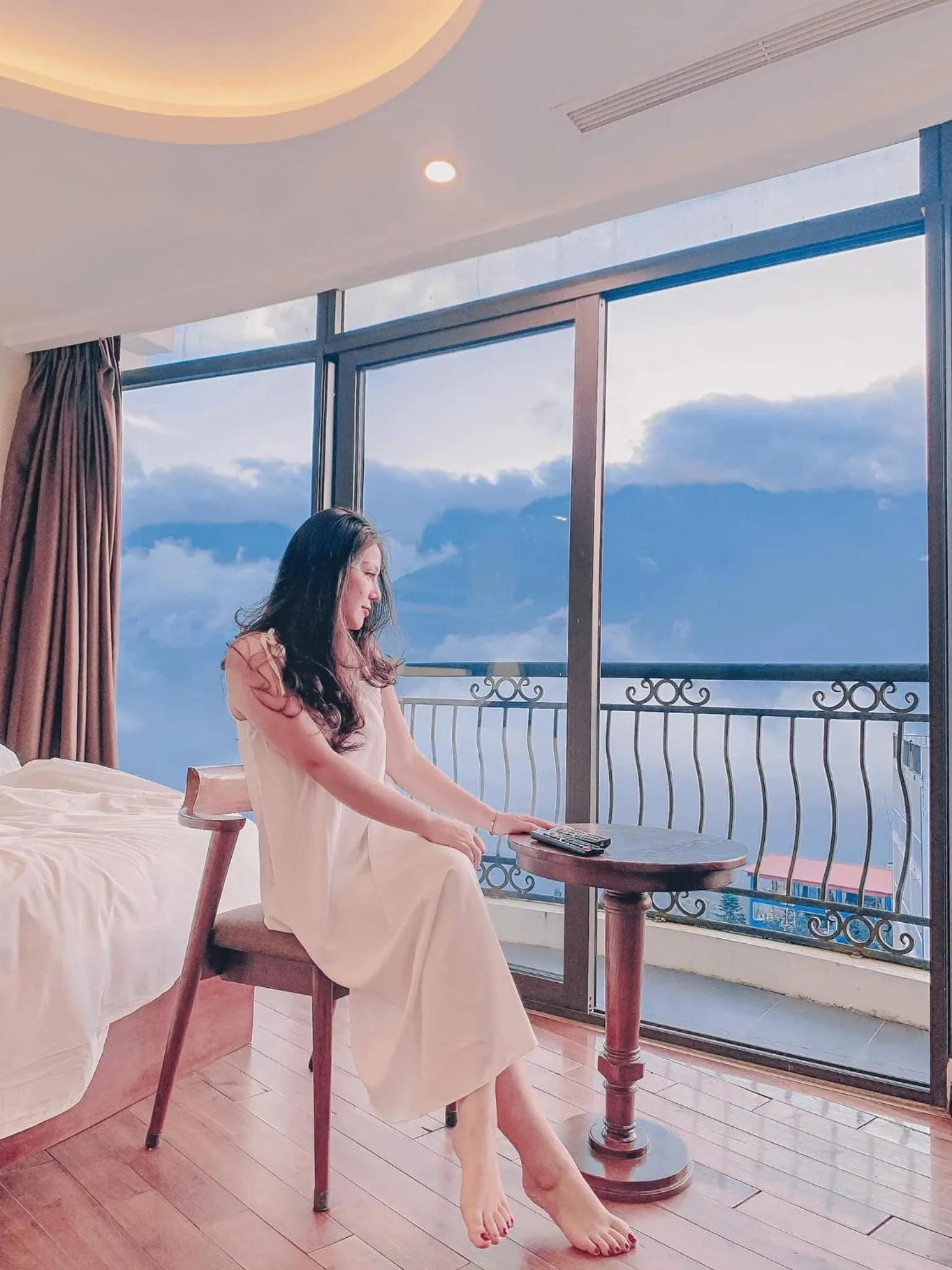 Mountain view, Bed in Sapa Relax Hotel & Spa