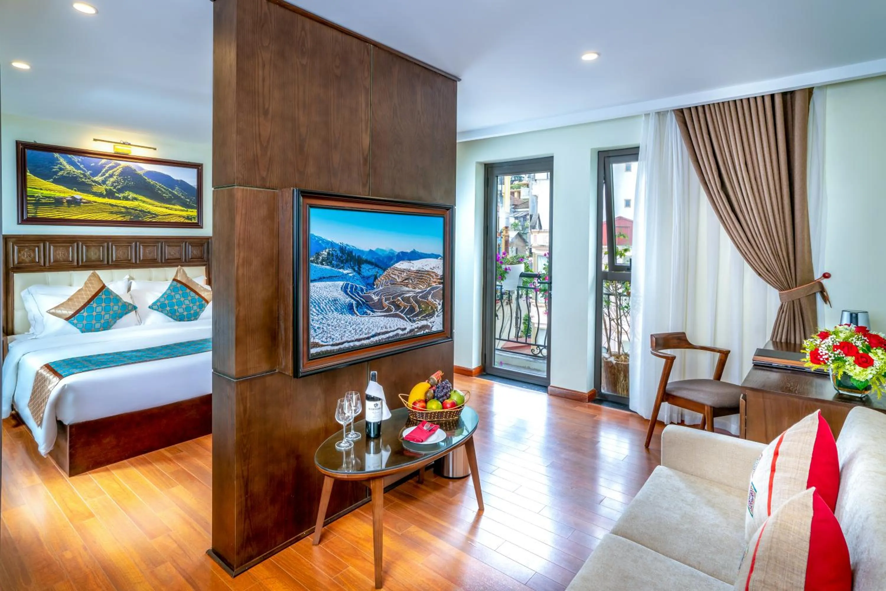 TV and multimedia, Bed in Sapa Relax Hotel & Spa