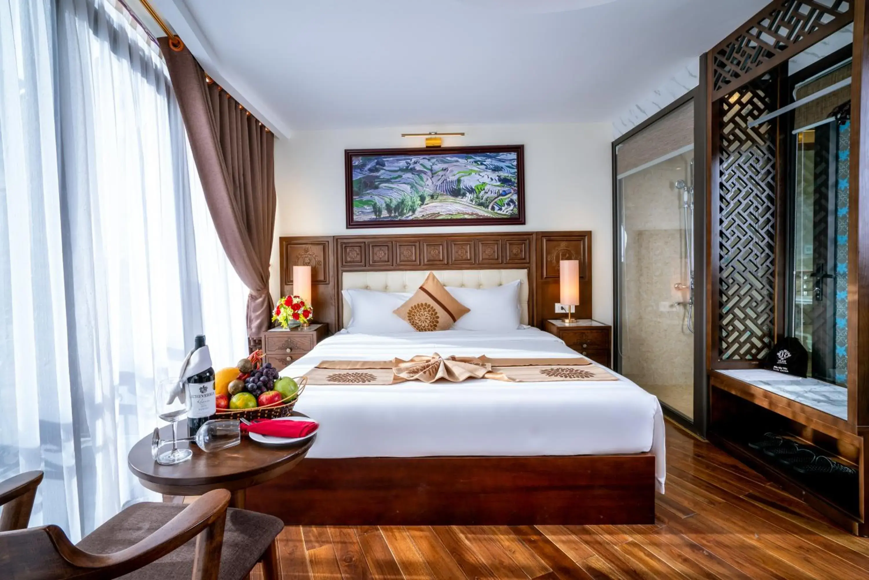 Photo of the whole room, Bed in Sapa Relax Hotel & Spa Photo of the whole room, Bed in Sapa Relax Hotel & Spa