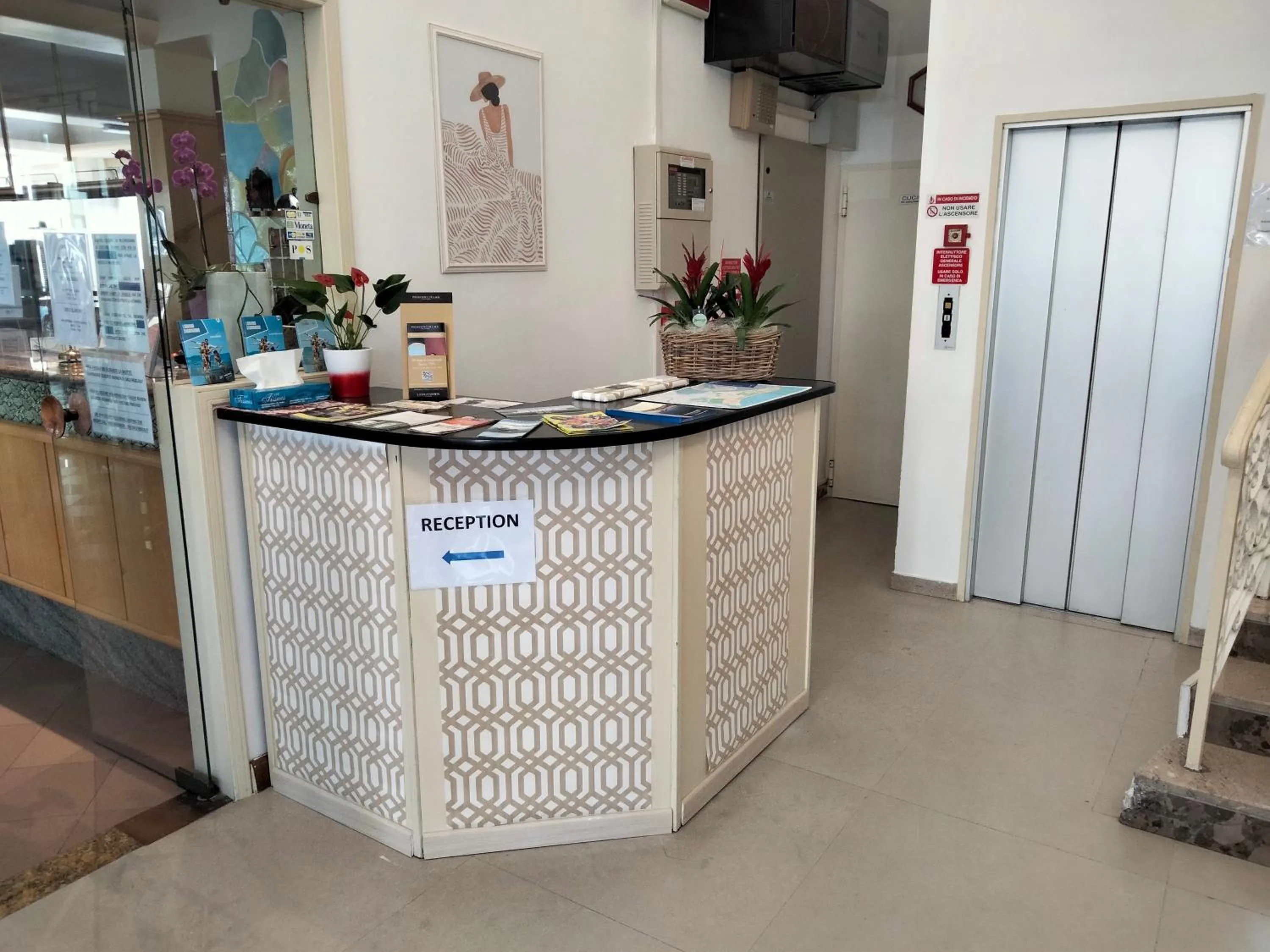 Lobby or reception in Hotel Stiefel