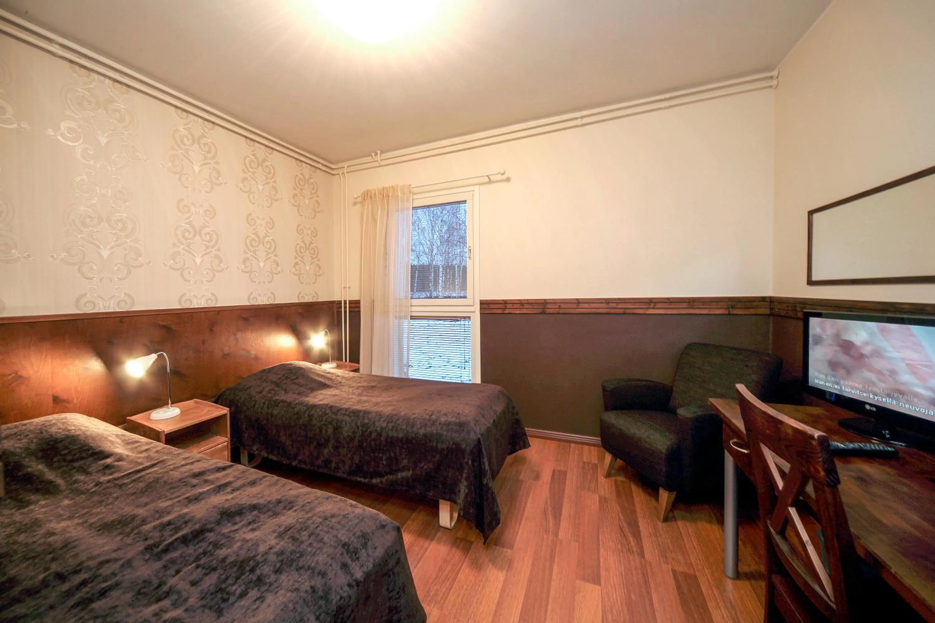 Bed in Hotel Himos