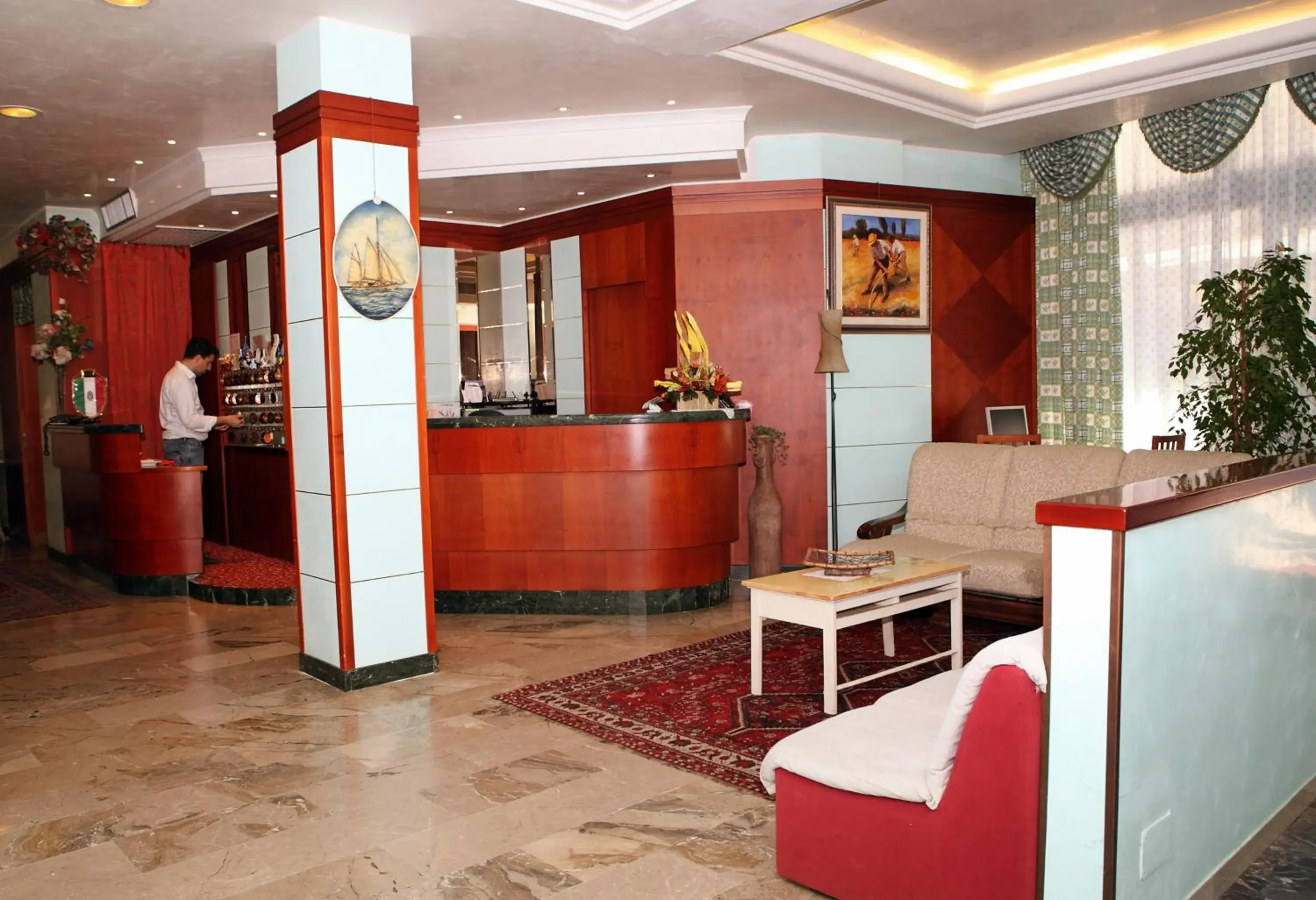 Lobby or reception in Hotel American