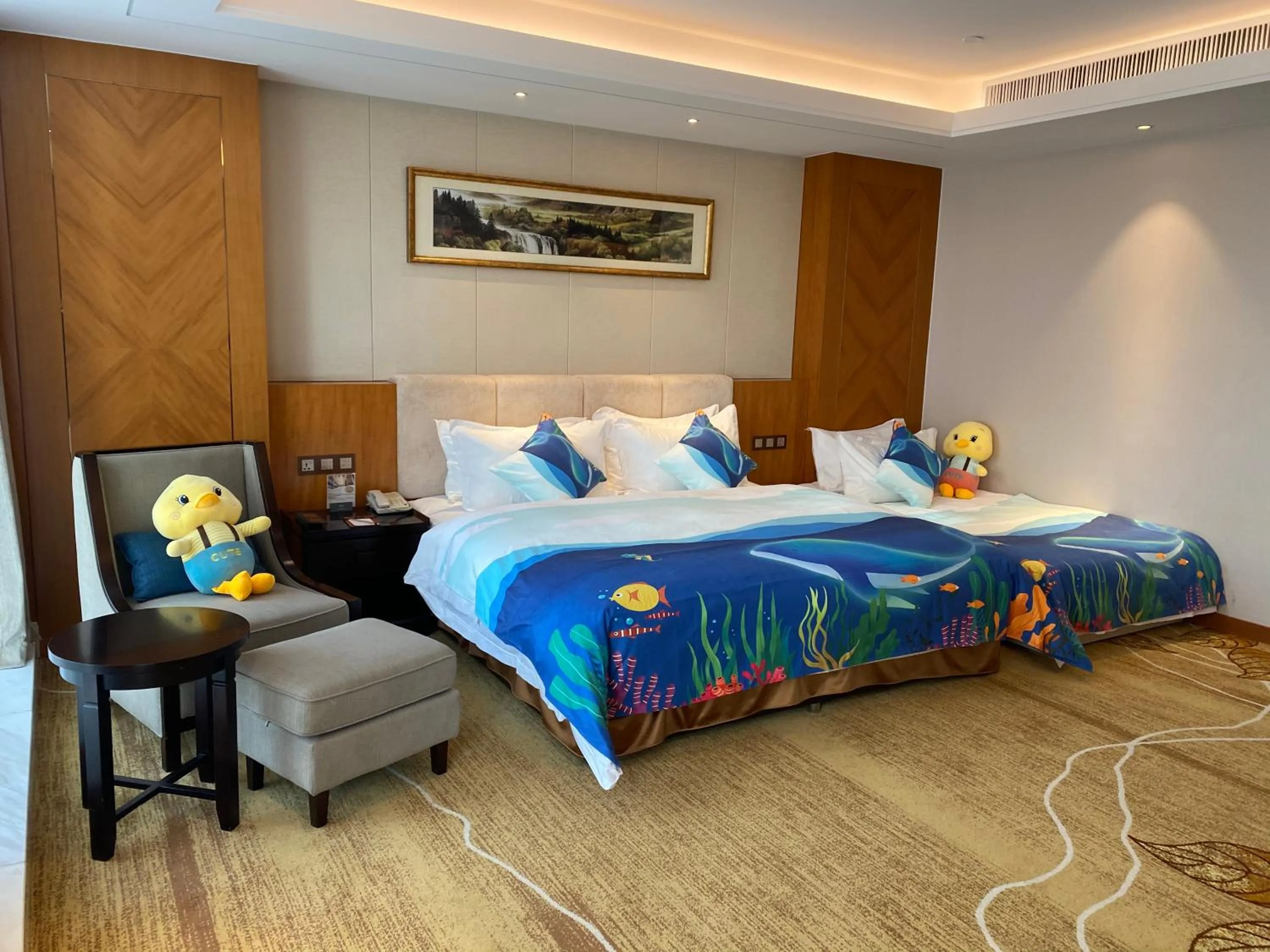 Bed in Metropolo Jinjiang Yongqing Daxing International Airport Hotel
