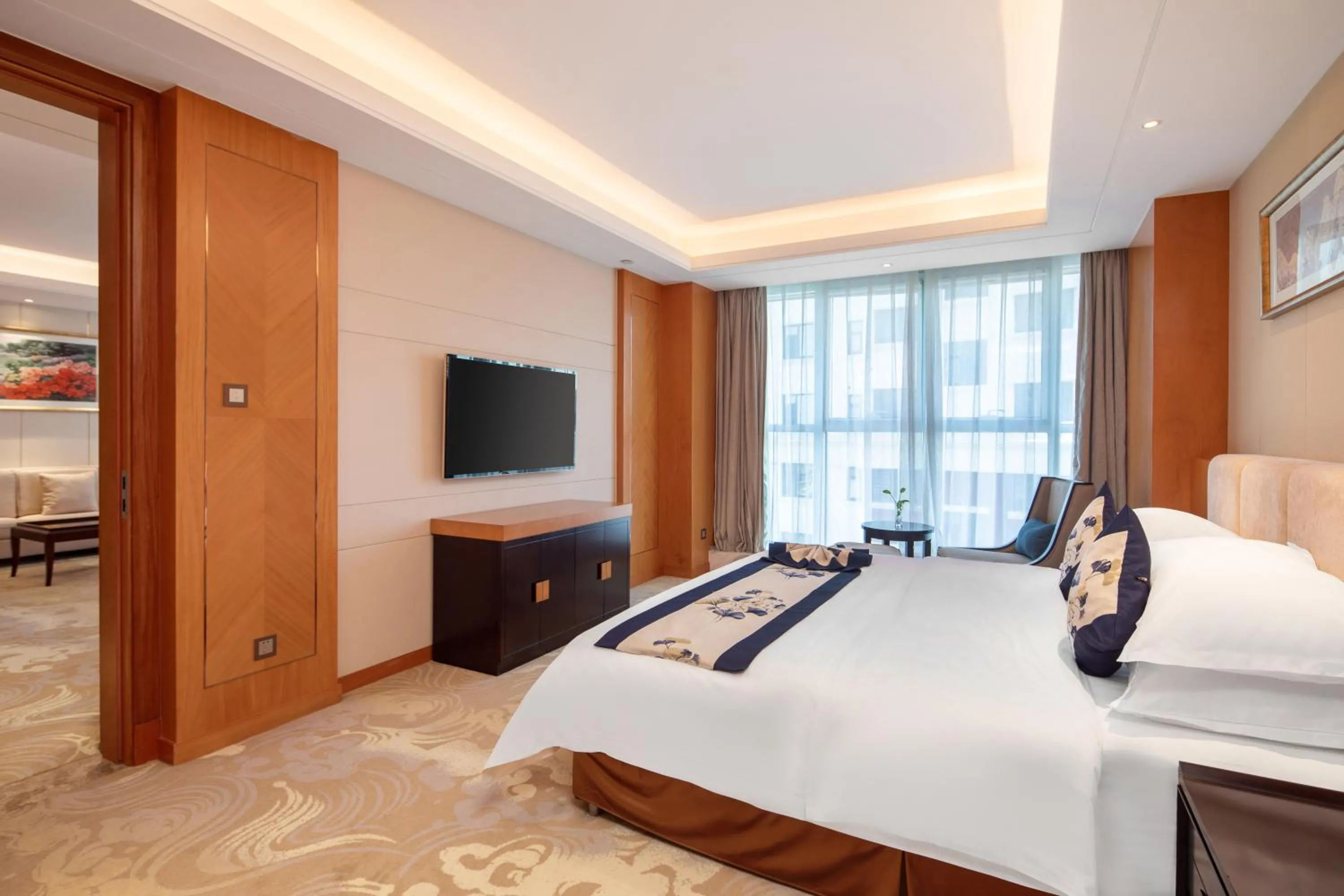 Bedroom, Bed in Metropolo Jinjiang Yongqing Daxing International Airport Hotel