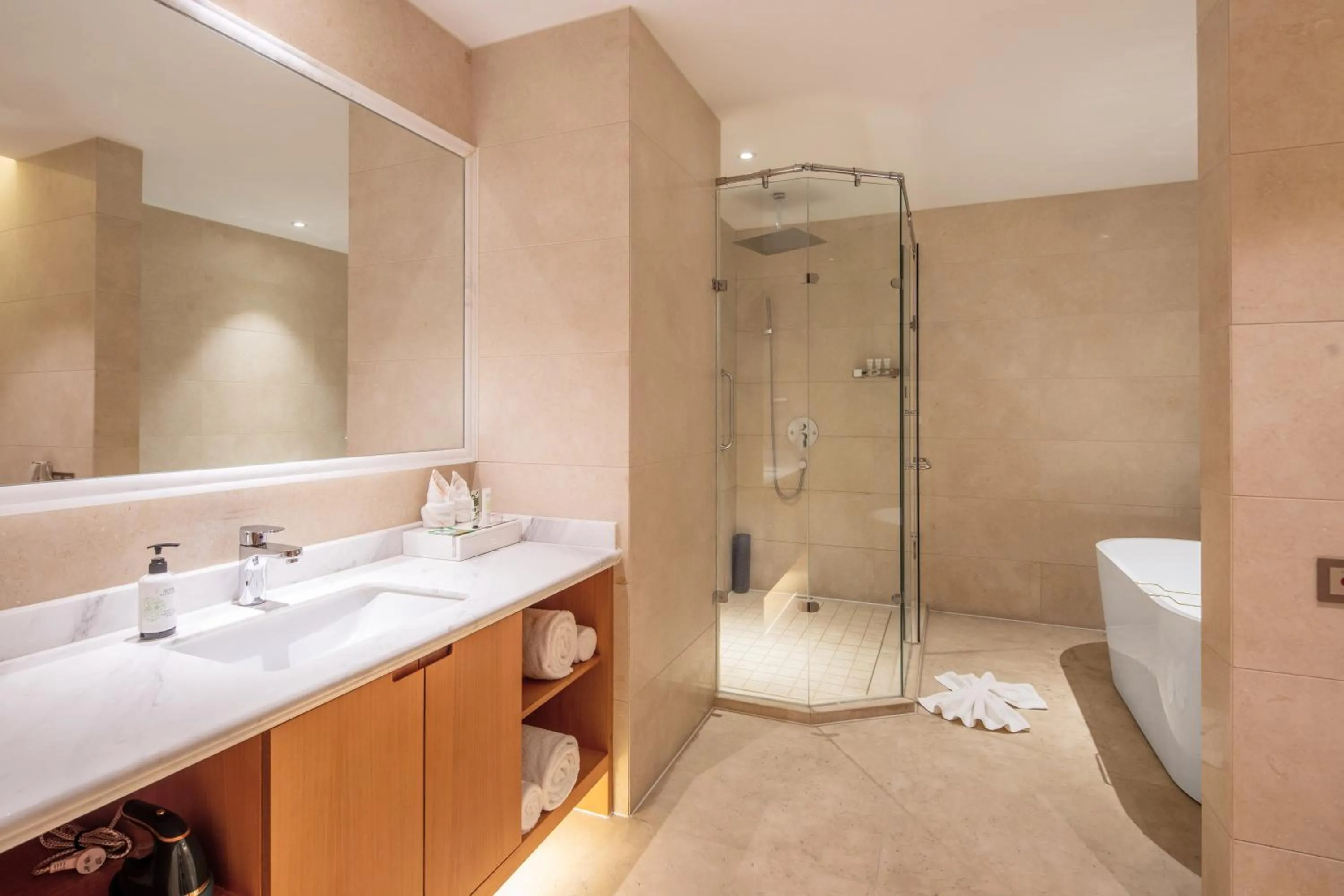 Shower in Metropolo Jinjiang Yongqing Daxing International Airport Hotel