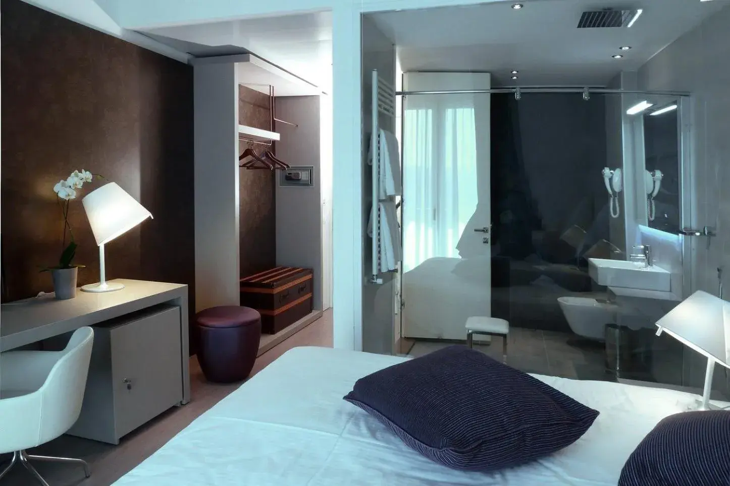 Photo of the whole room, Bed in Hotel Lugano Torretta Photo of the whole room, Bed in Hotel Lugano Torretta