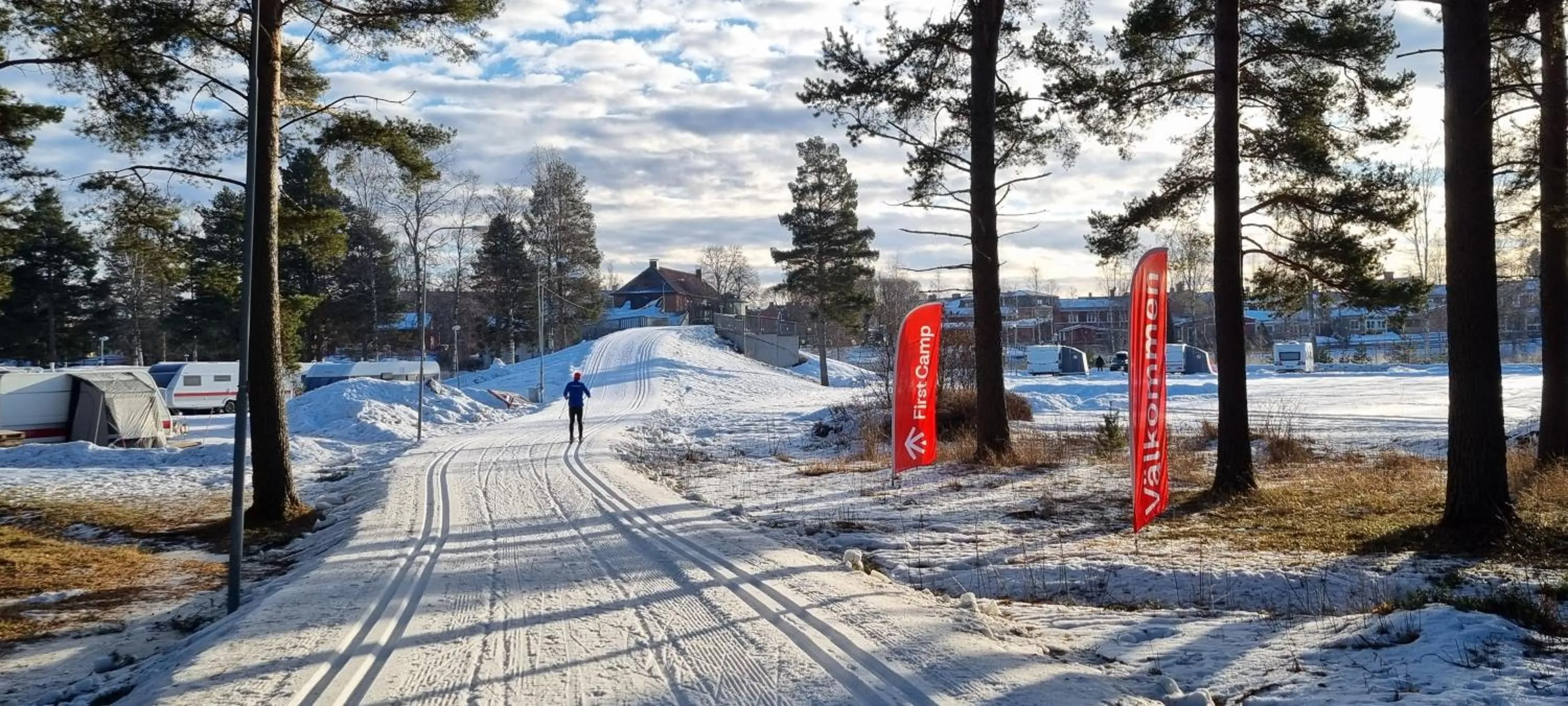 Winter in First Camp Moraparken - Dalarna