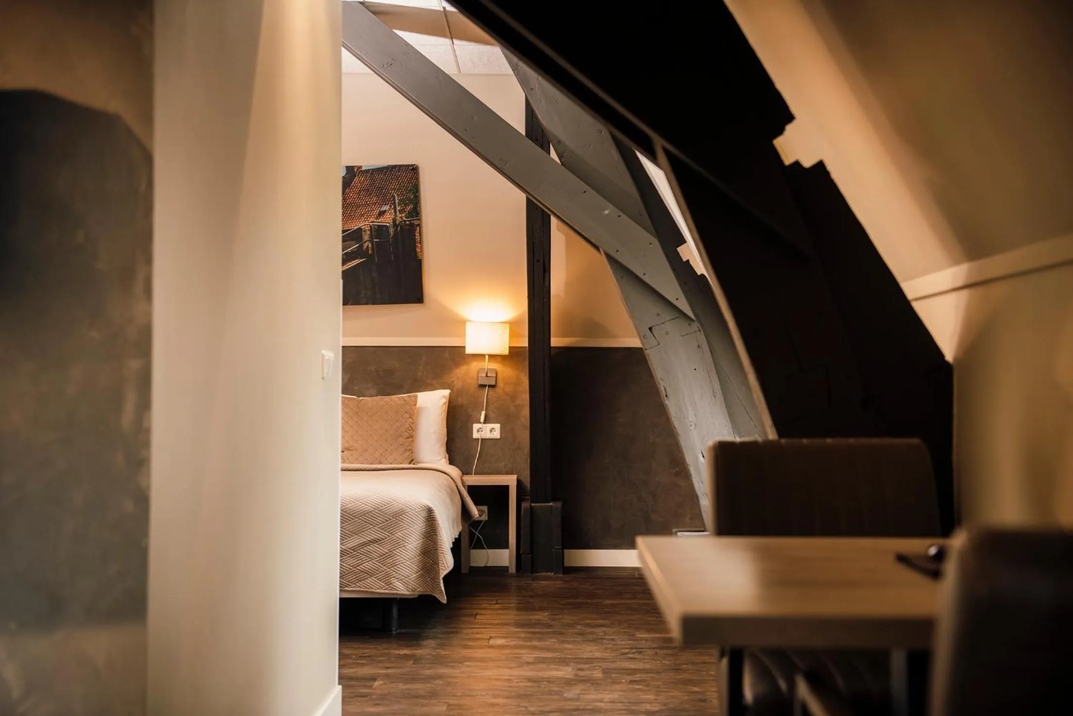 Bed in Hotel de Kastanjefabriek